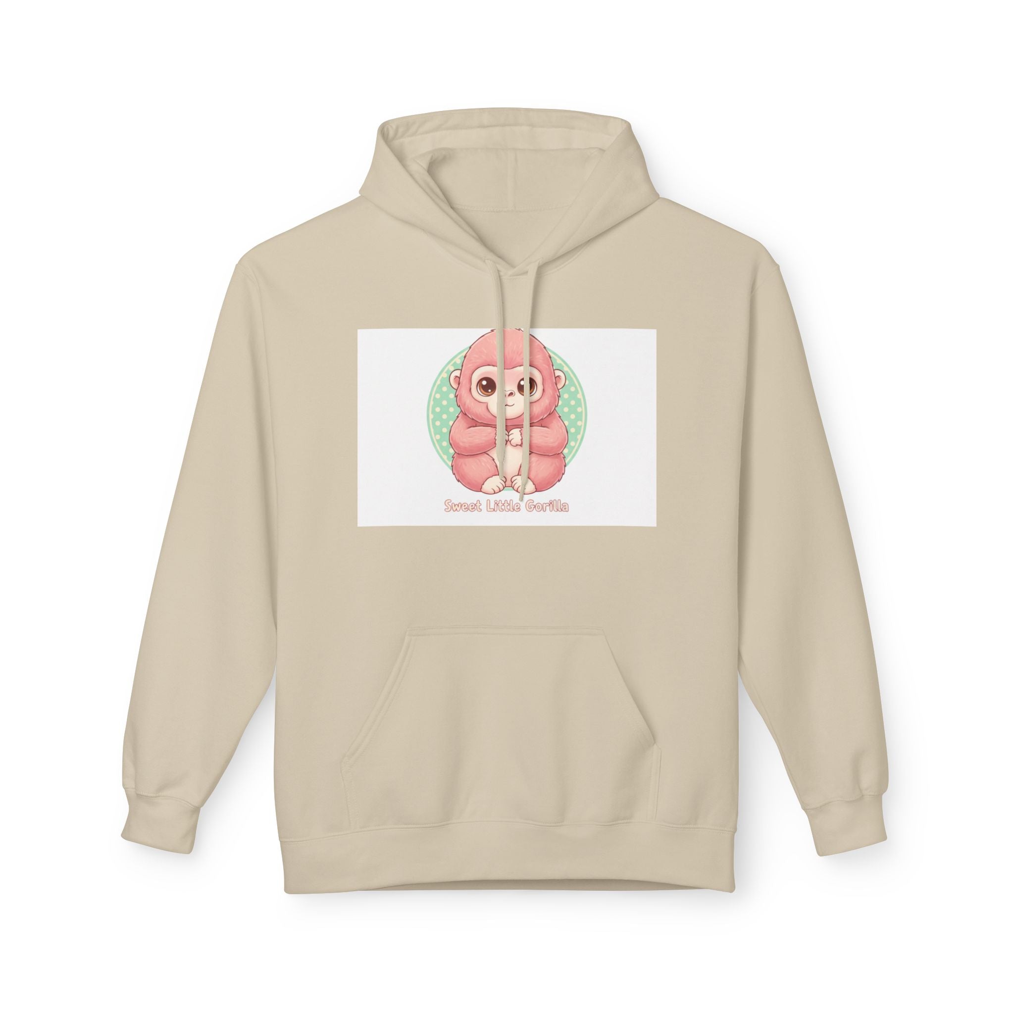 Cute Pink Gorilla Hoodie — "Gorilla Gang" Graphic Pullover