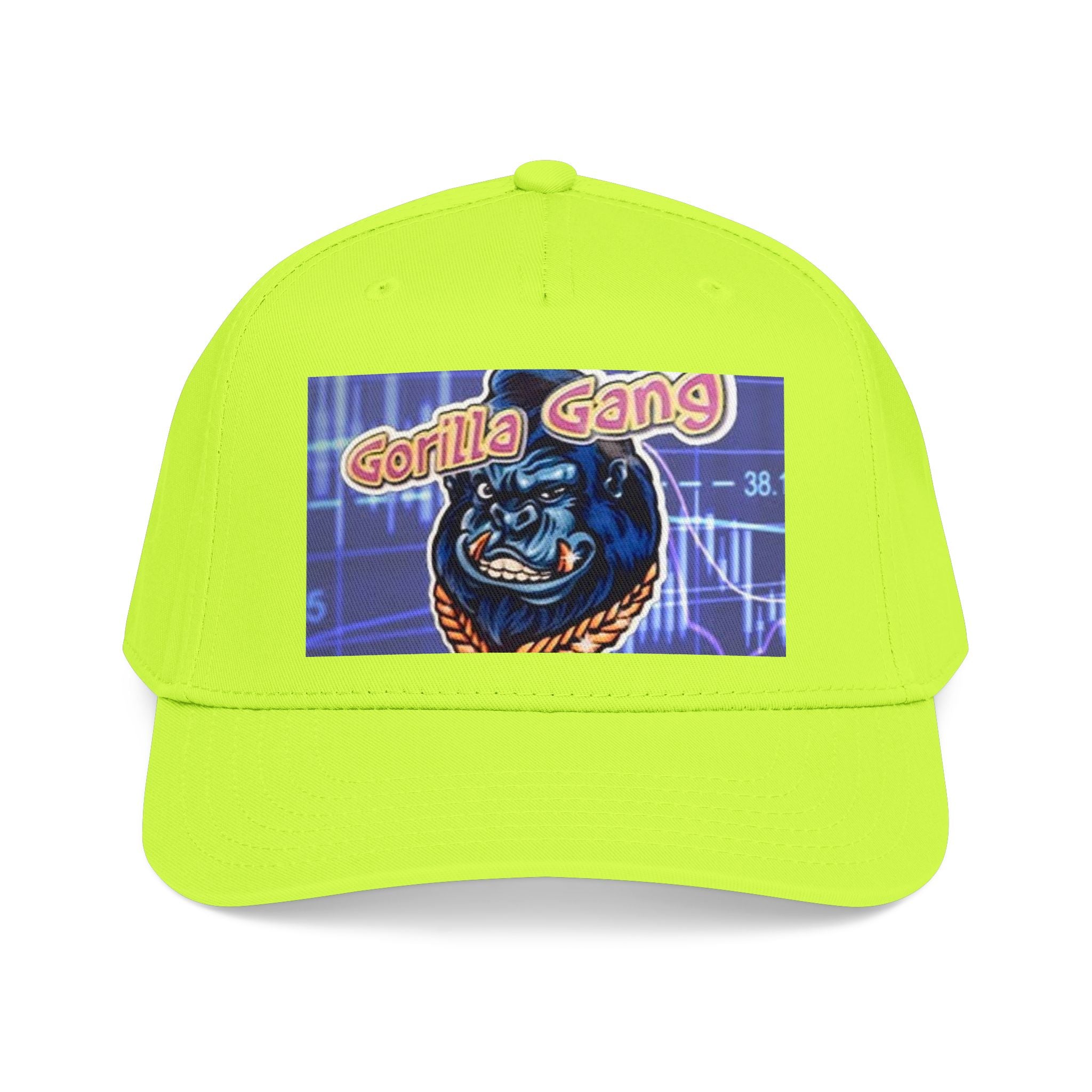 Gorilla Gang Trucker Cap — Retro Stock Market Ape Graphic Baseball Hat