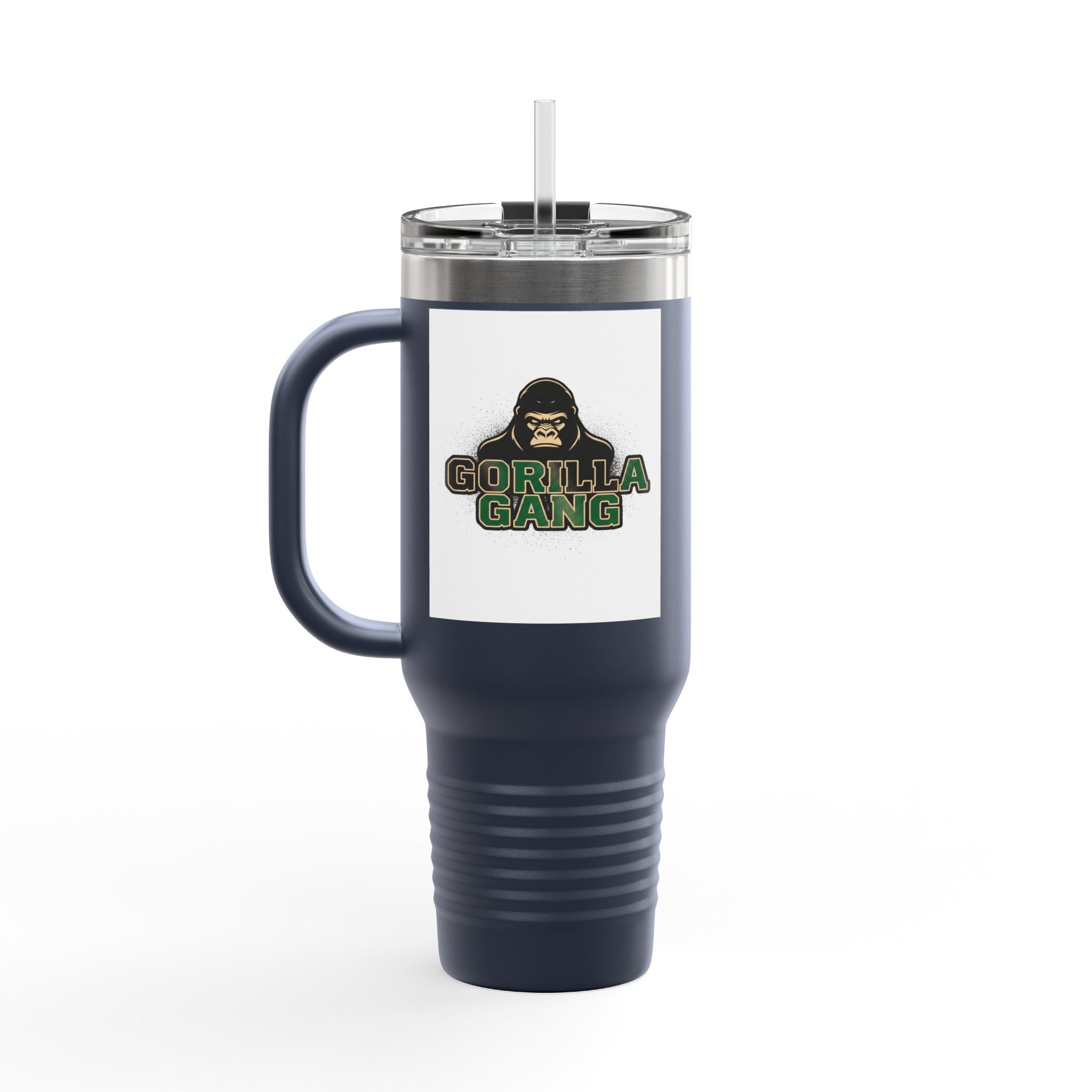 40oz Insulated Travel Mug — Tough Gorilla Graphic Thermal Tumbler