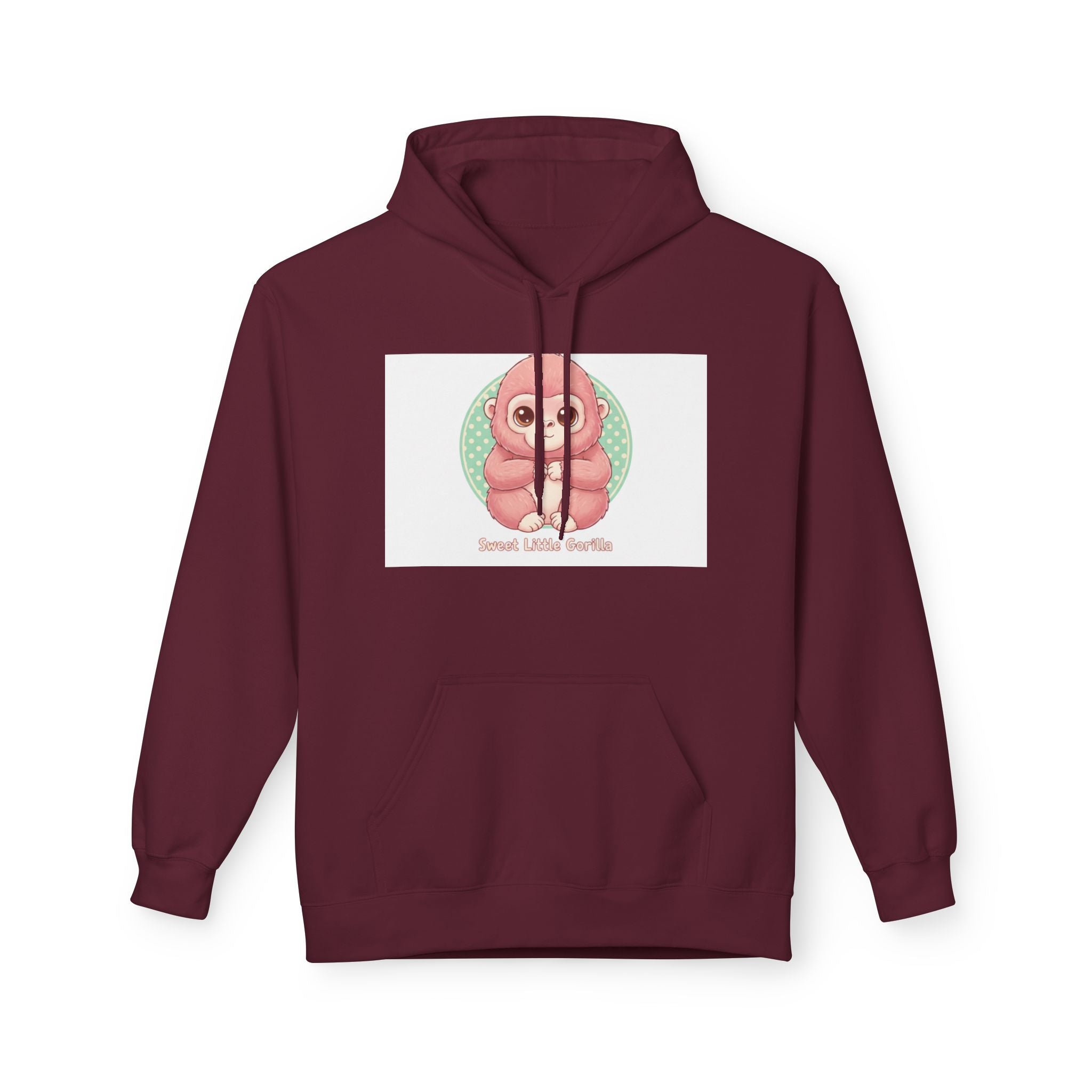 Cute Pink Gorilla Hoodie — "Gorilla Gang" Graphic Pullover