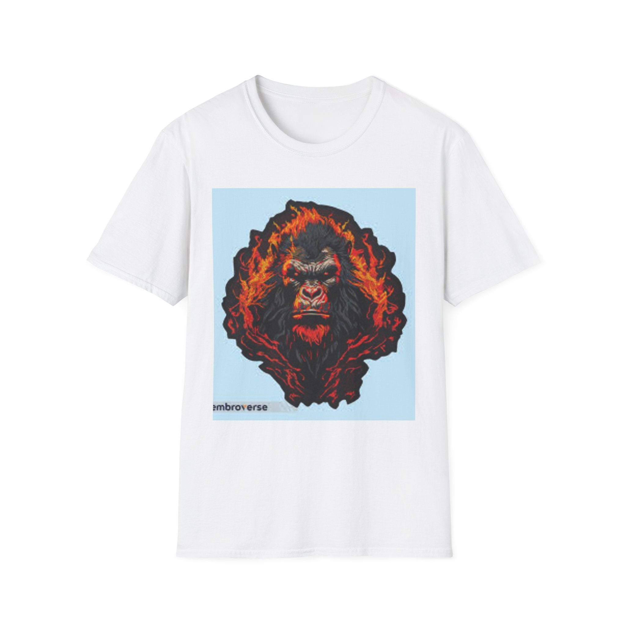 Gorilla Gang Graphic T-Shirt — Fiery Ape Skull Streetwear Tee