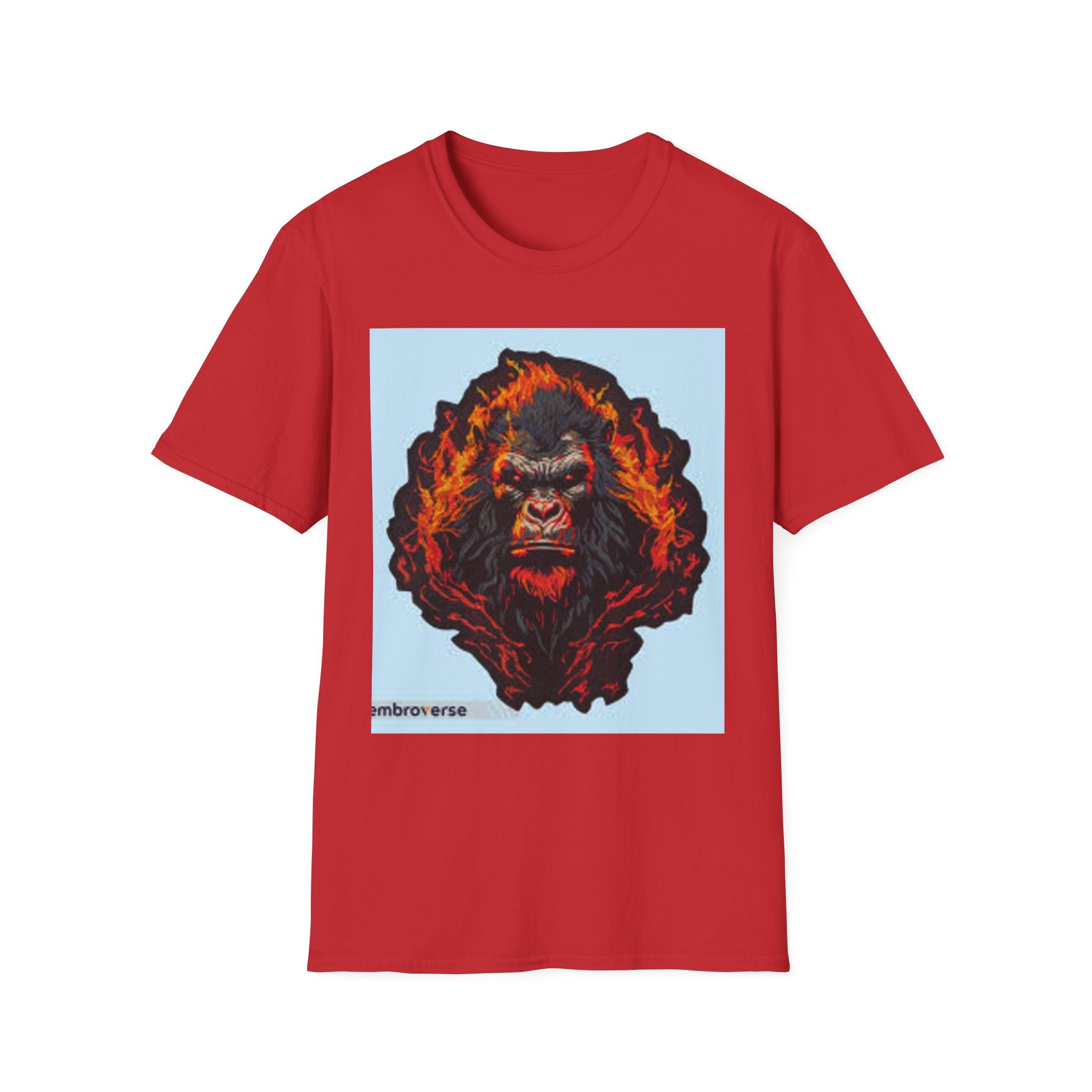 Gorilla Gang Graphic T-Shirt — Fiery Ape Skull Streetwear Tee