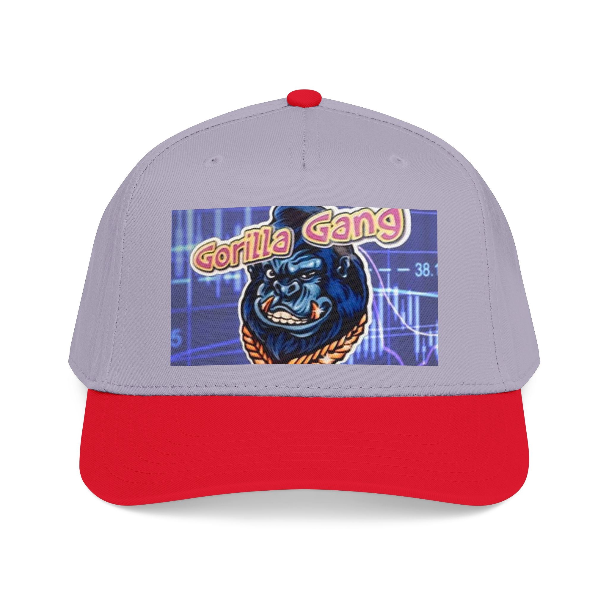Gorilla Gang Trucker Cap — Retro Stock Market Ape Graphic Baseball Hat