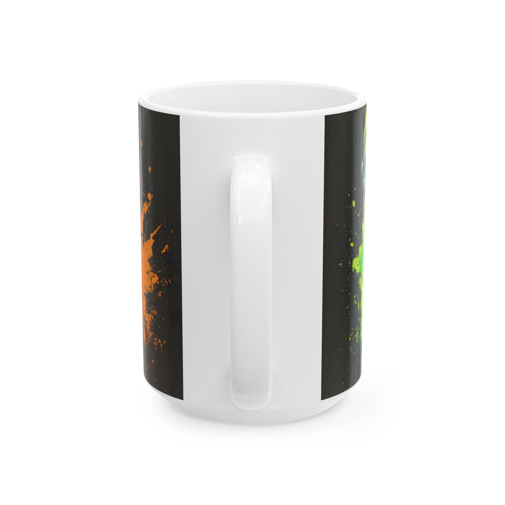 Colorful Street Art Monkey Ceramic Mug (11oz/15oz)