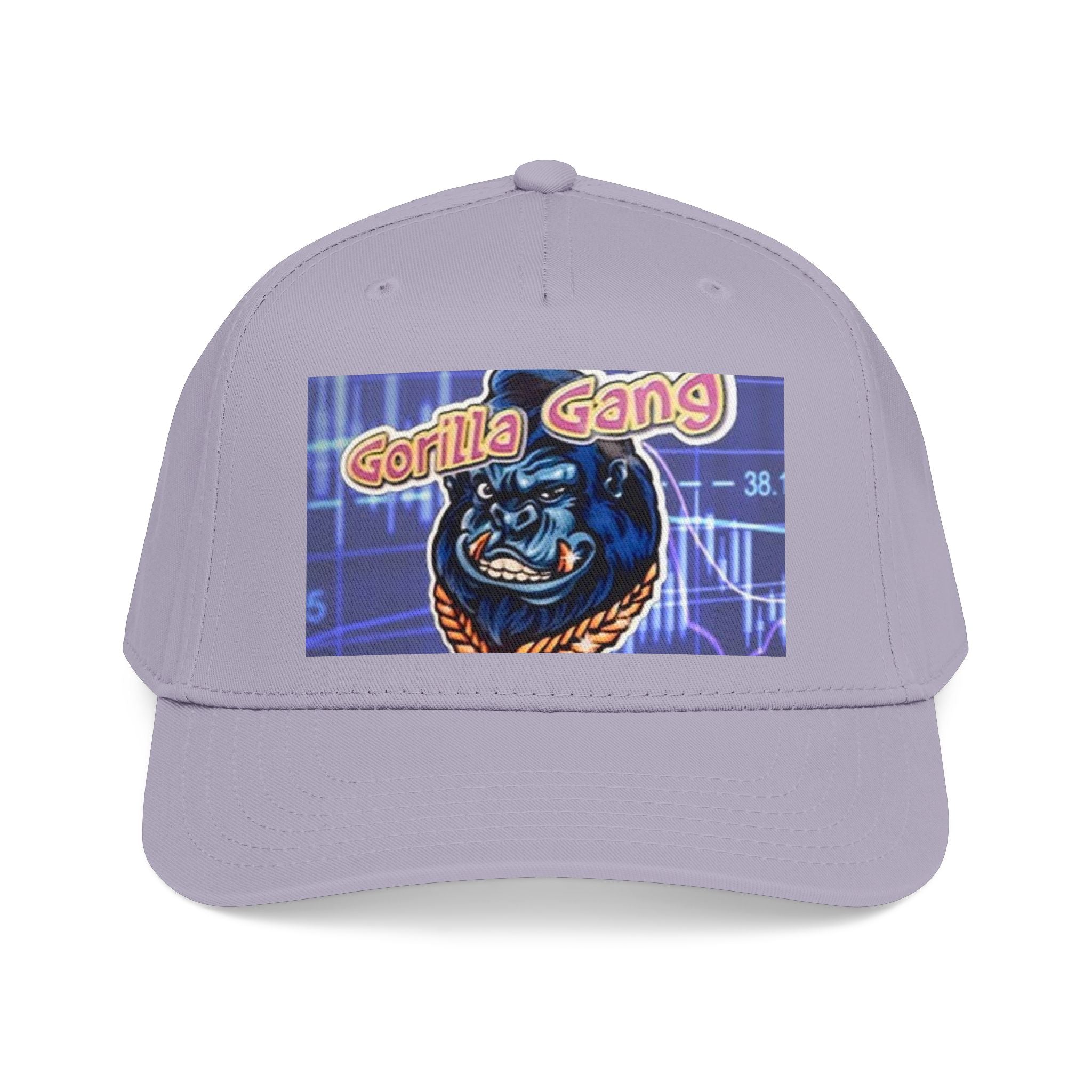 Gorilla Gang Trucker Cap — Retro Stock Market Ape Graphic Baseball Hat