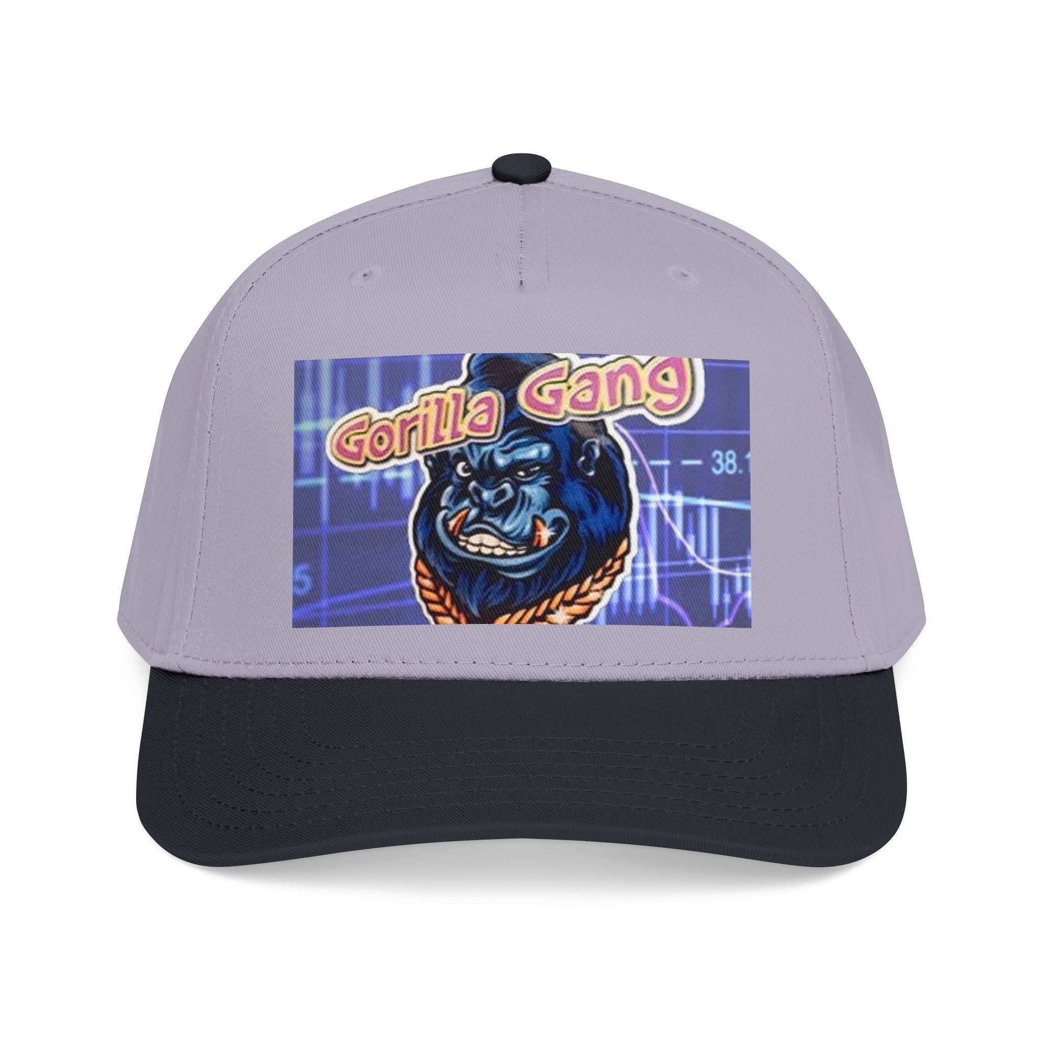 Gorilla Gang Trucker Cap — Retro Stock Market Ape Graphic Baseball Hat