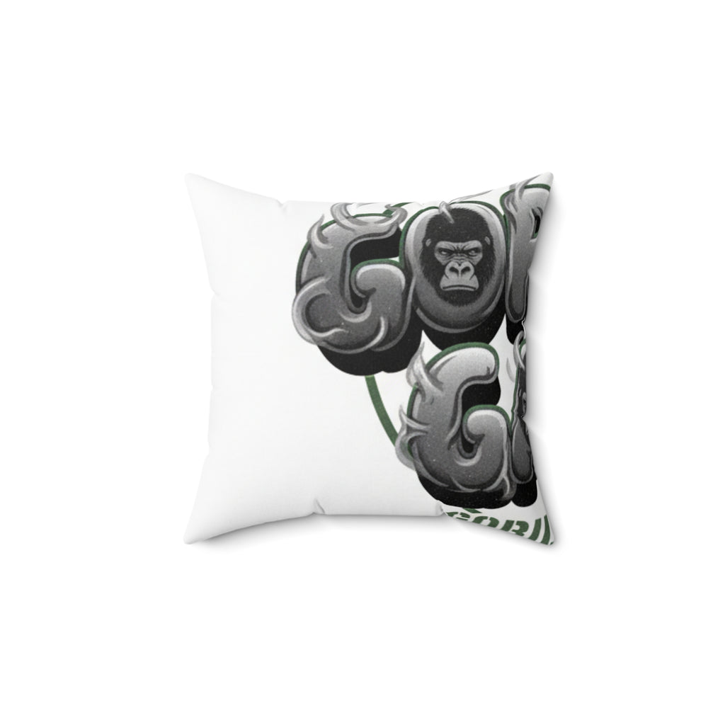 Gorilla Balloons Decorative Throw Pillow — Fun Animal Graphic Accent