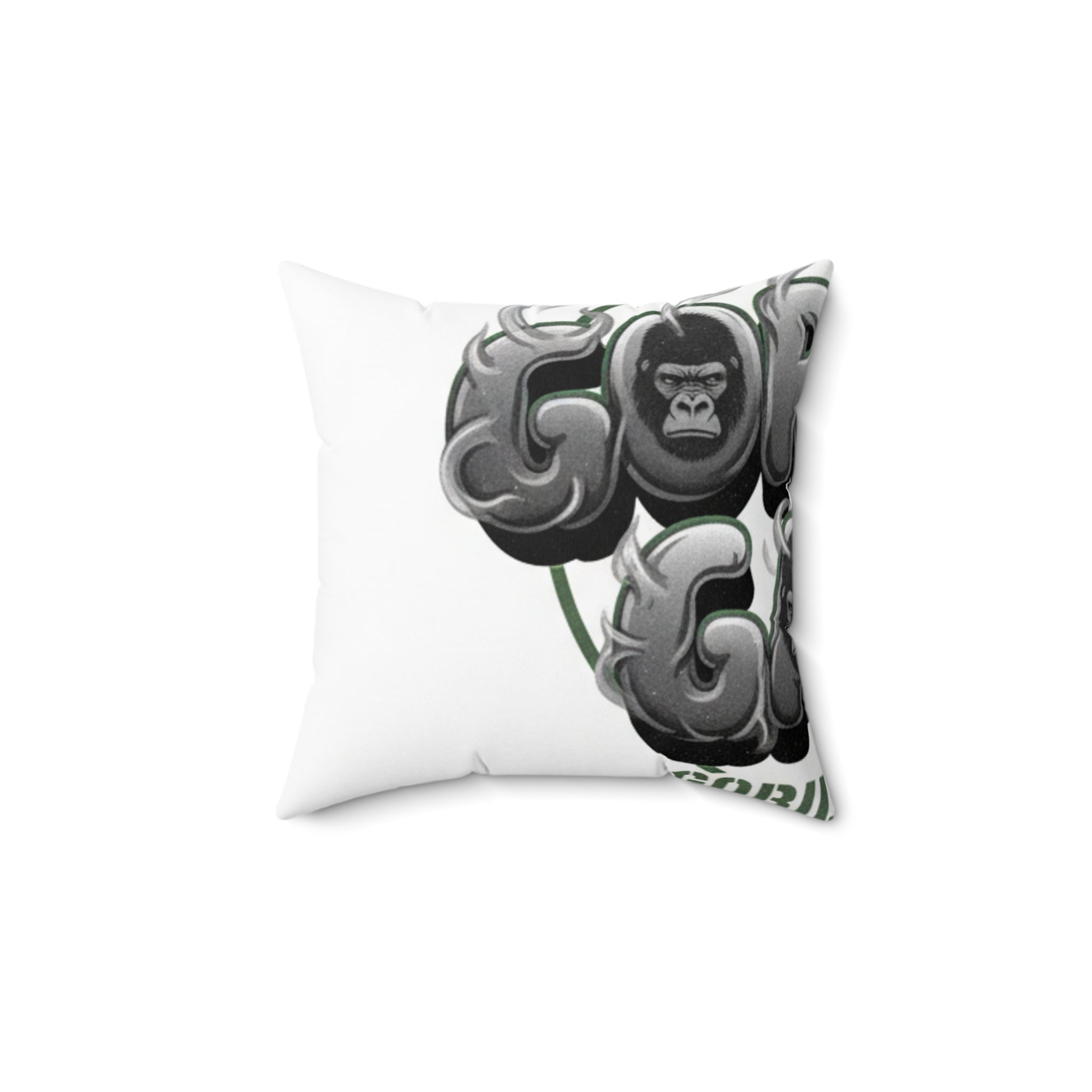Gorilla Balloons Decorative Throw Pillow — Fun Animal Graphic Accent