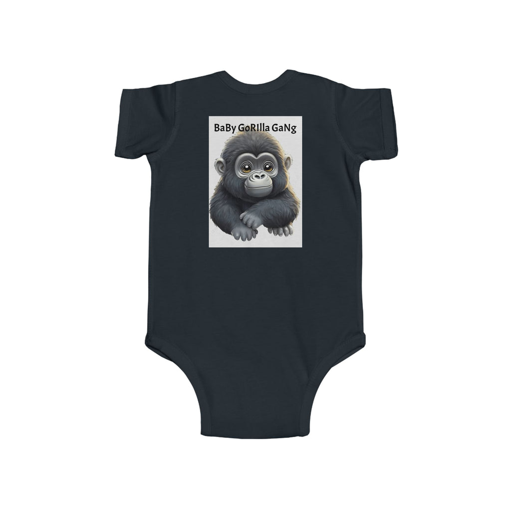 Baby Bodysuit — Cute Cartoon Gorilla Infant Onesie