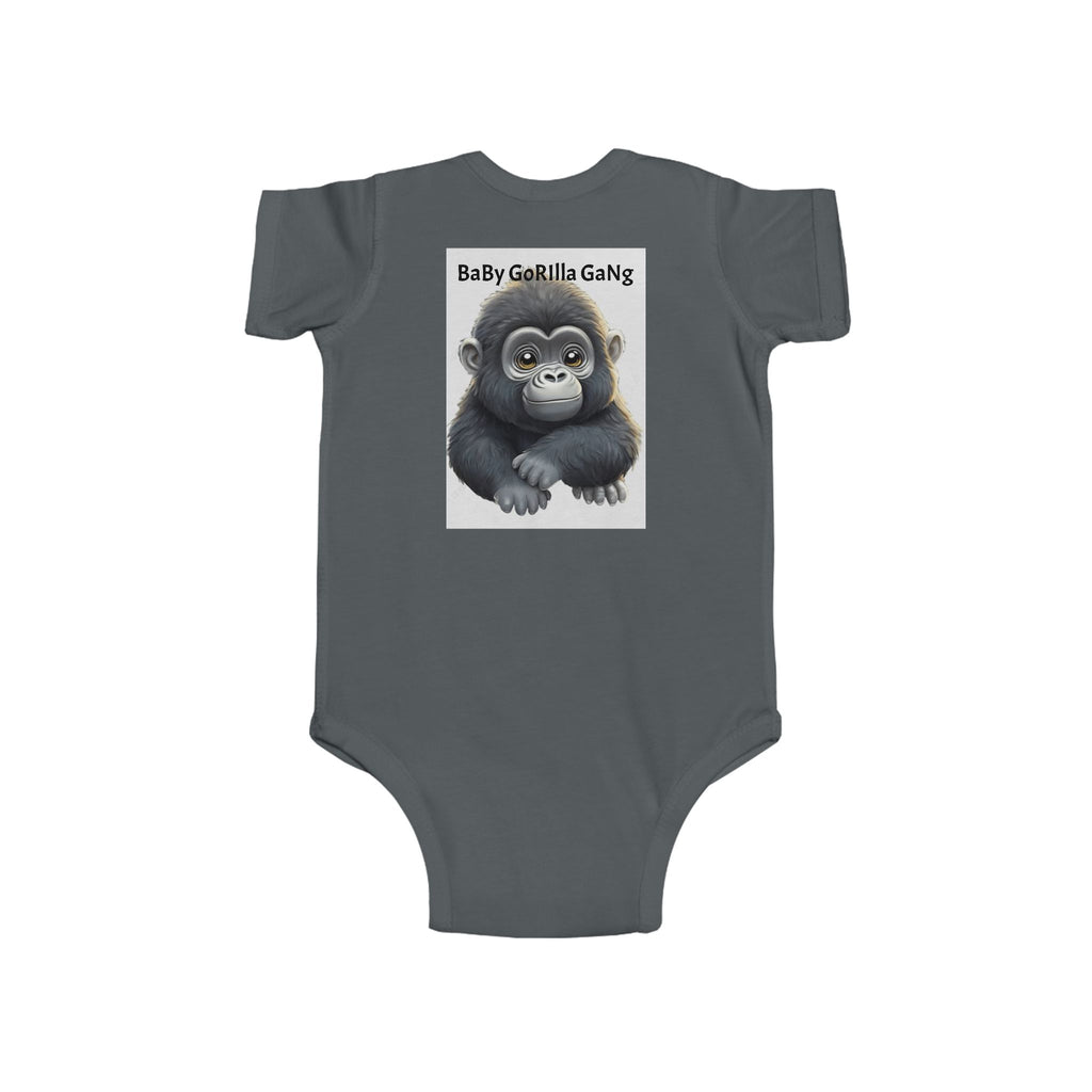 Baby Bodysuit — Cute Cartoon Gorilla Infant Onesie