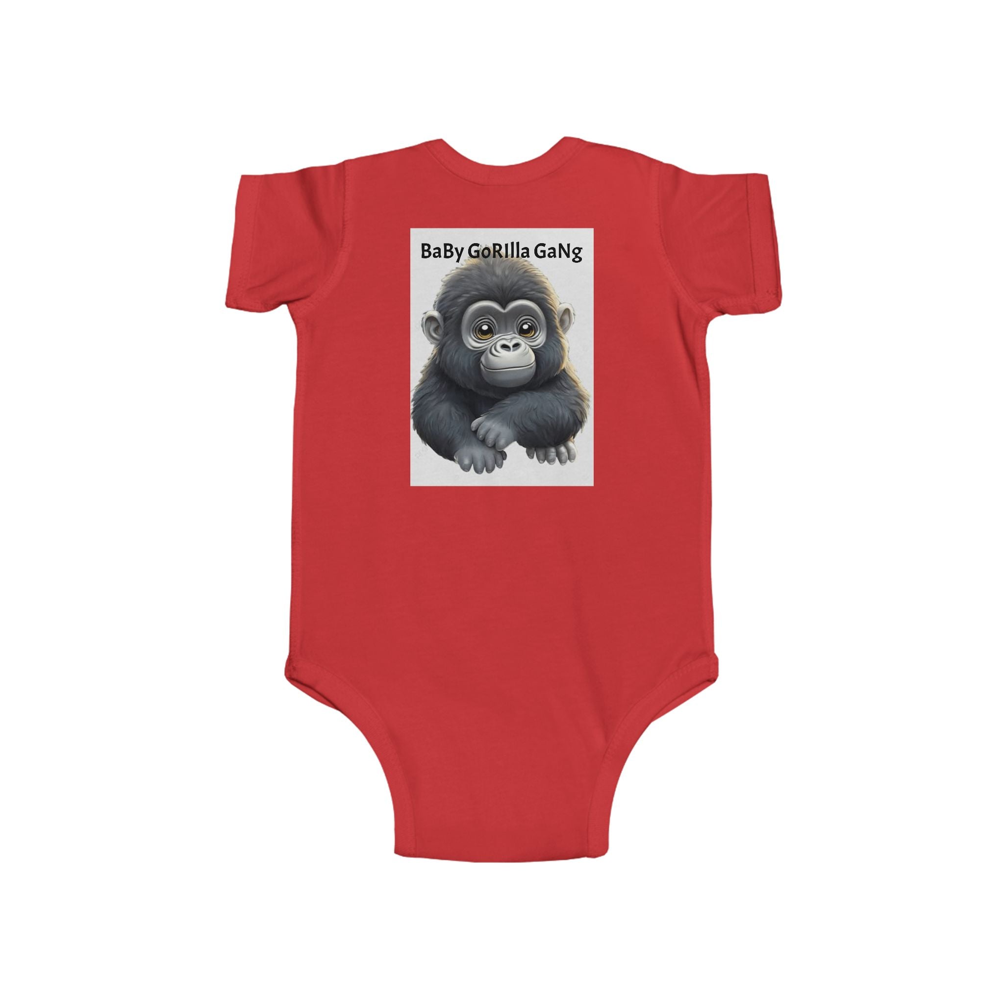 Baby Bodysuit — Cute Cartoon Gorilla Infant Onesie