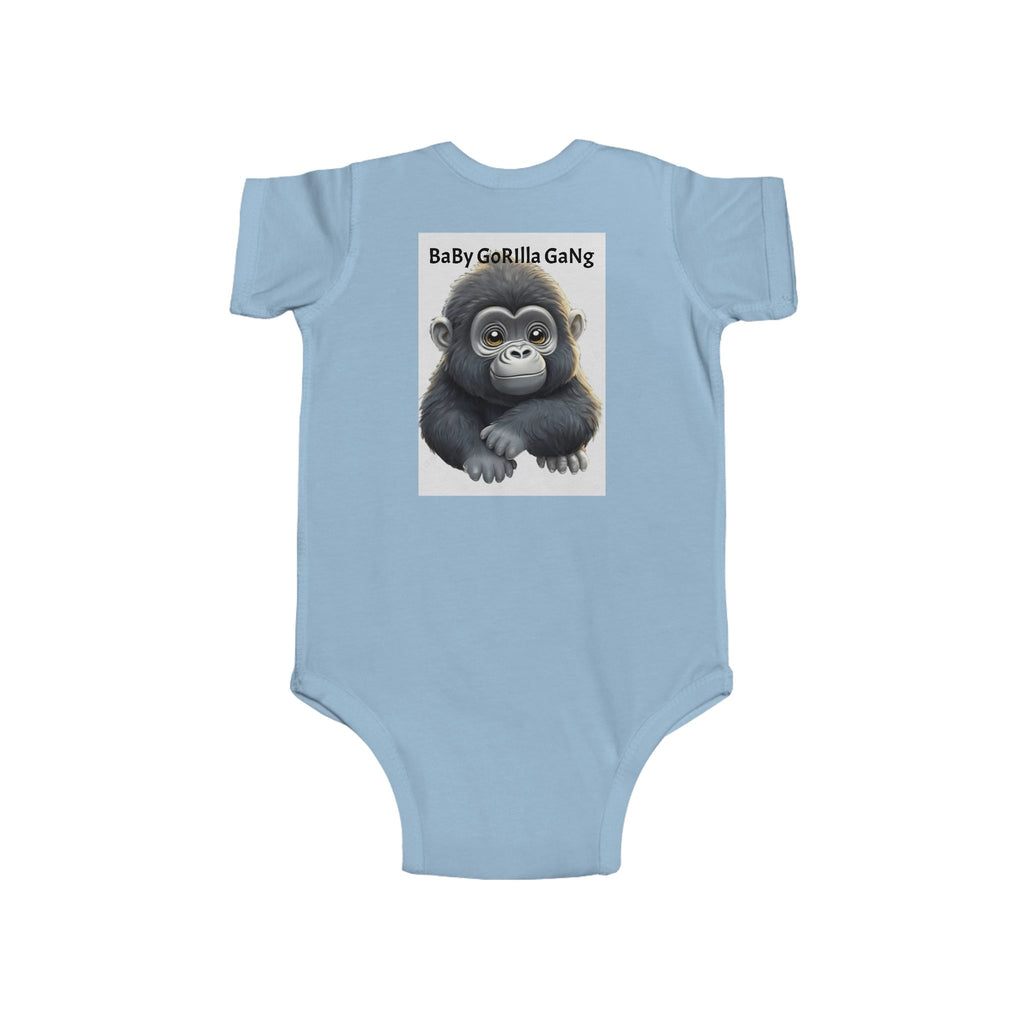 Baby Bodysuit — Cute Cartoon Gorilla Infant Onesie