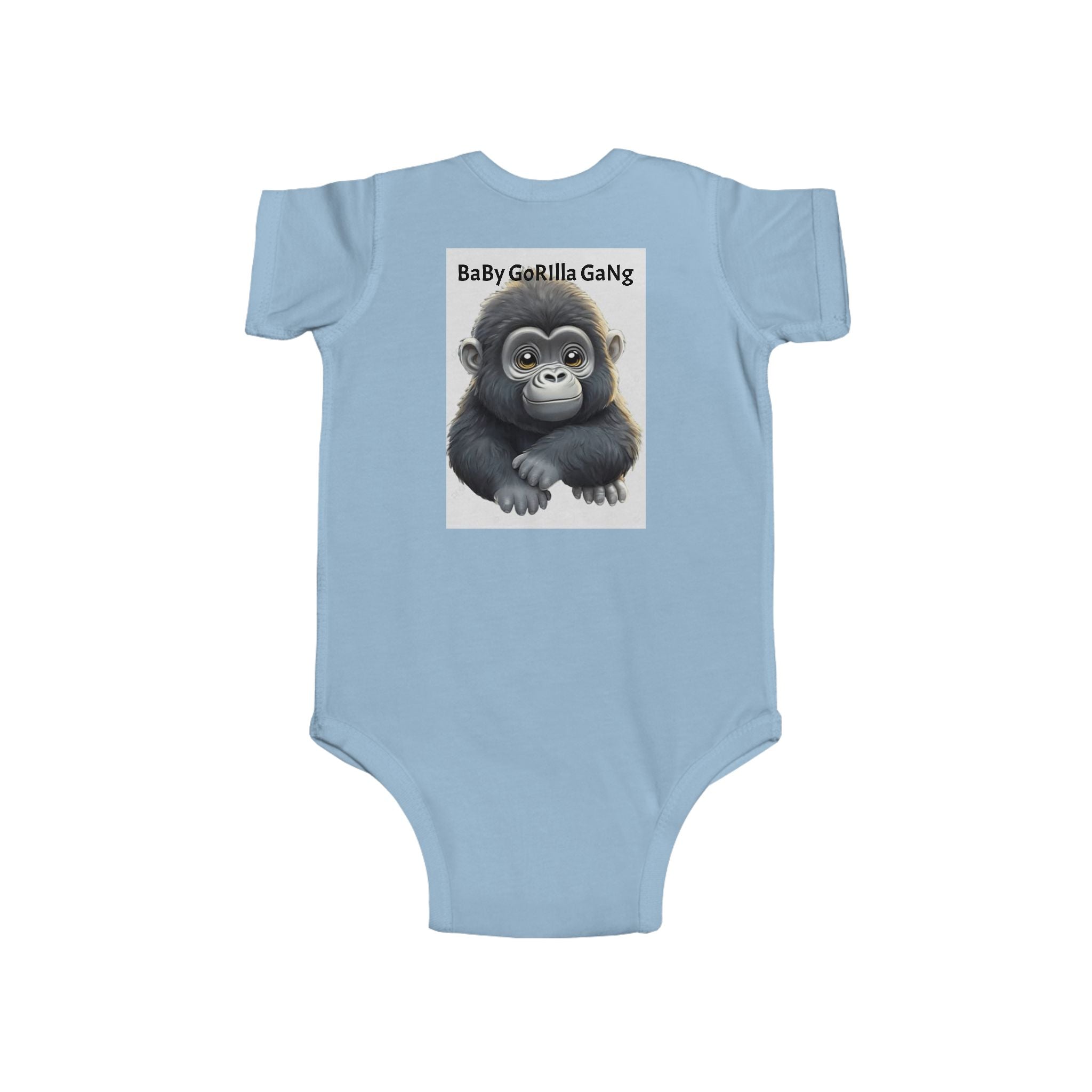 Baby Bodysuit — Cute Cartoon Gorilla Infant Onesie