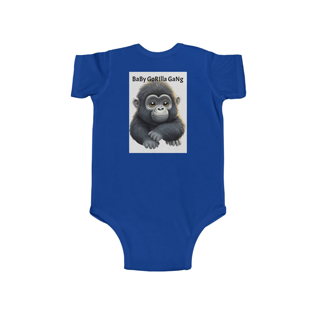 Baby Bodysuit — Cute Cartoon Gorilla Infant Onesie