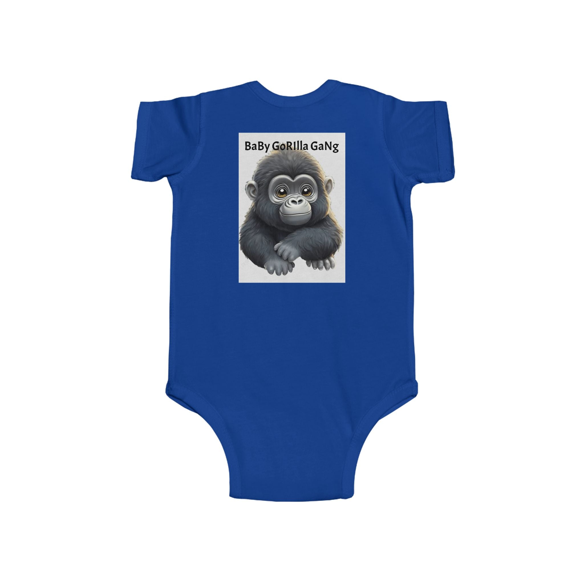Baby Bodysuit — Cute Cartoon Gorilla Infant Onesie