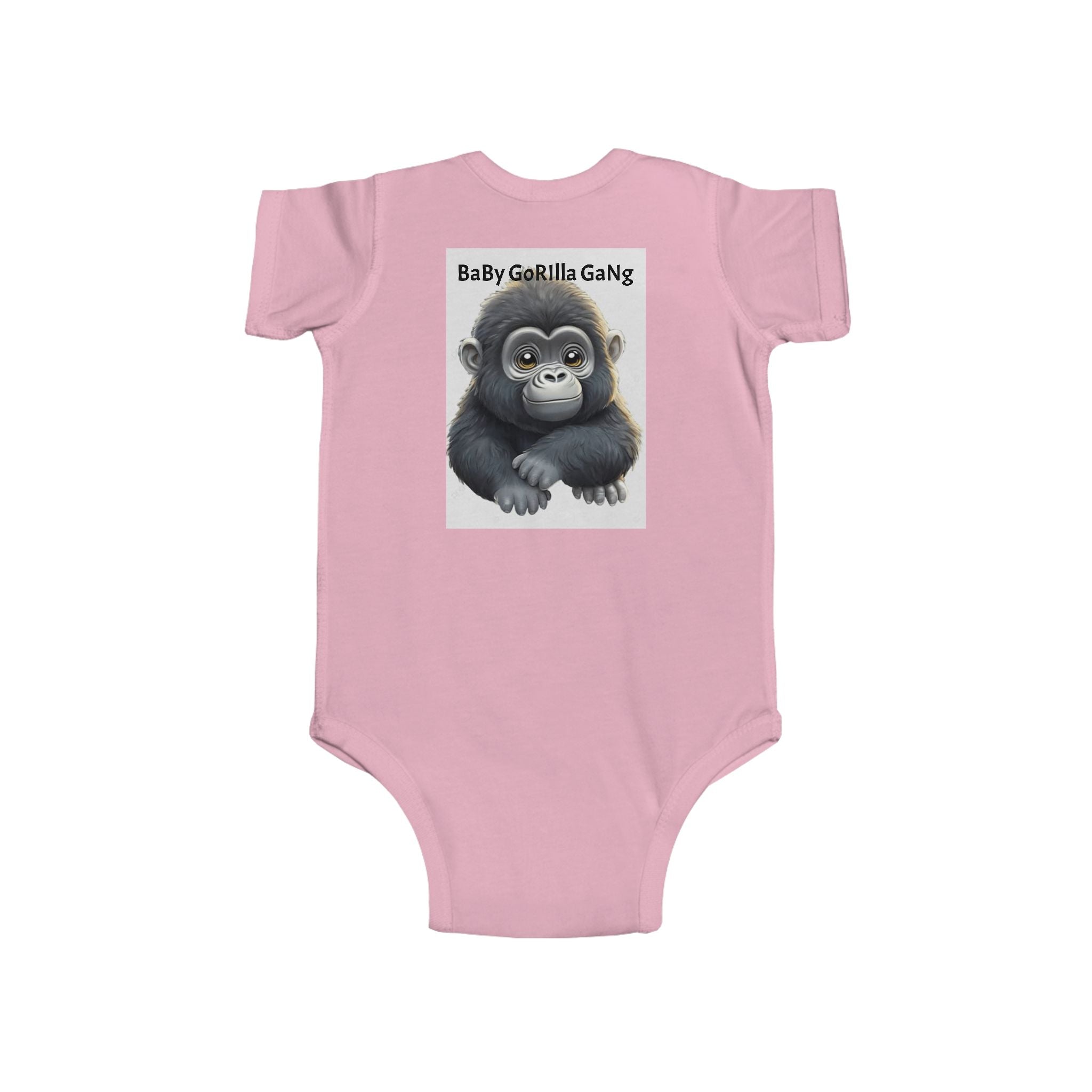 Baby Bodysuit — Cute Cartoon Gorilla Infant Onesie