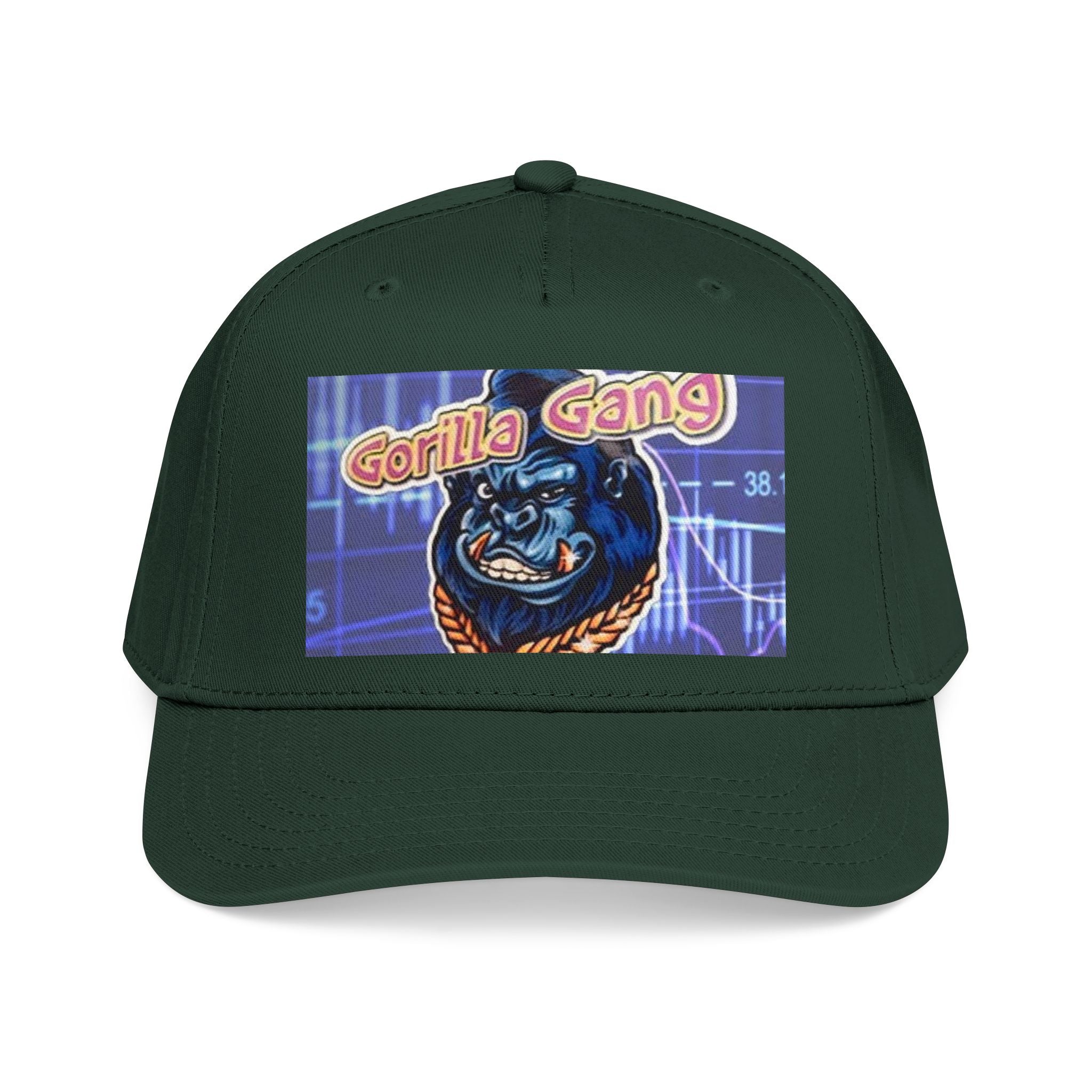 Gorilla Gang Trucker Cap — Retro Stock Market Ape Graphic Baseball Hat