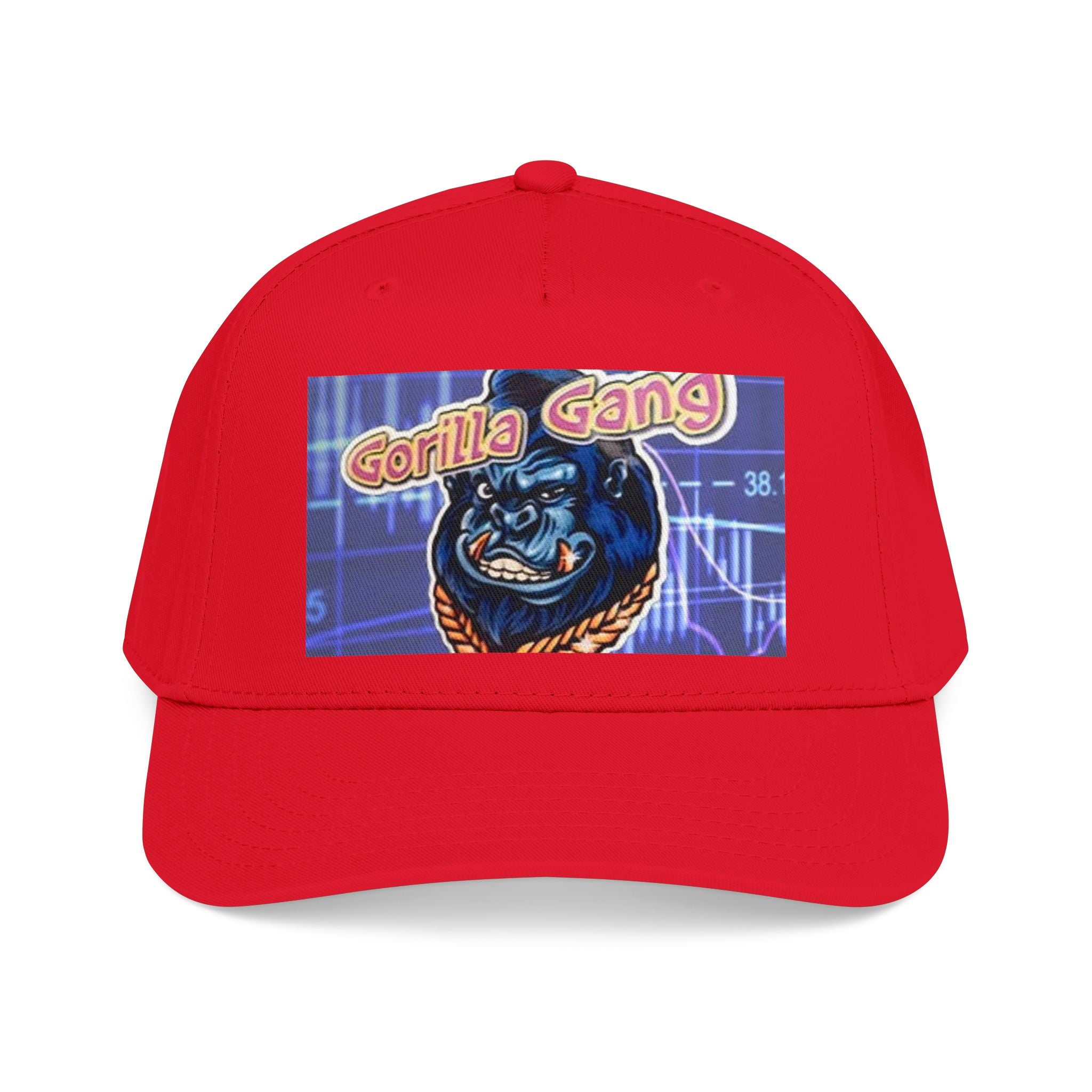 Gorilla Gang Trucker Cap — Retro Stock Market Ape Graphic Baseball Hat