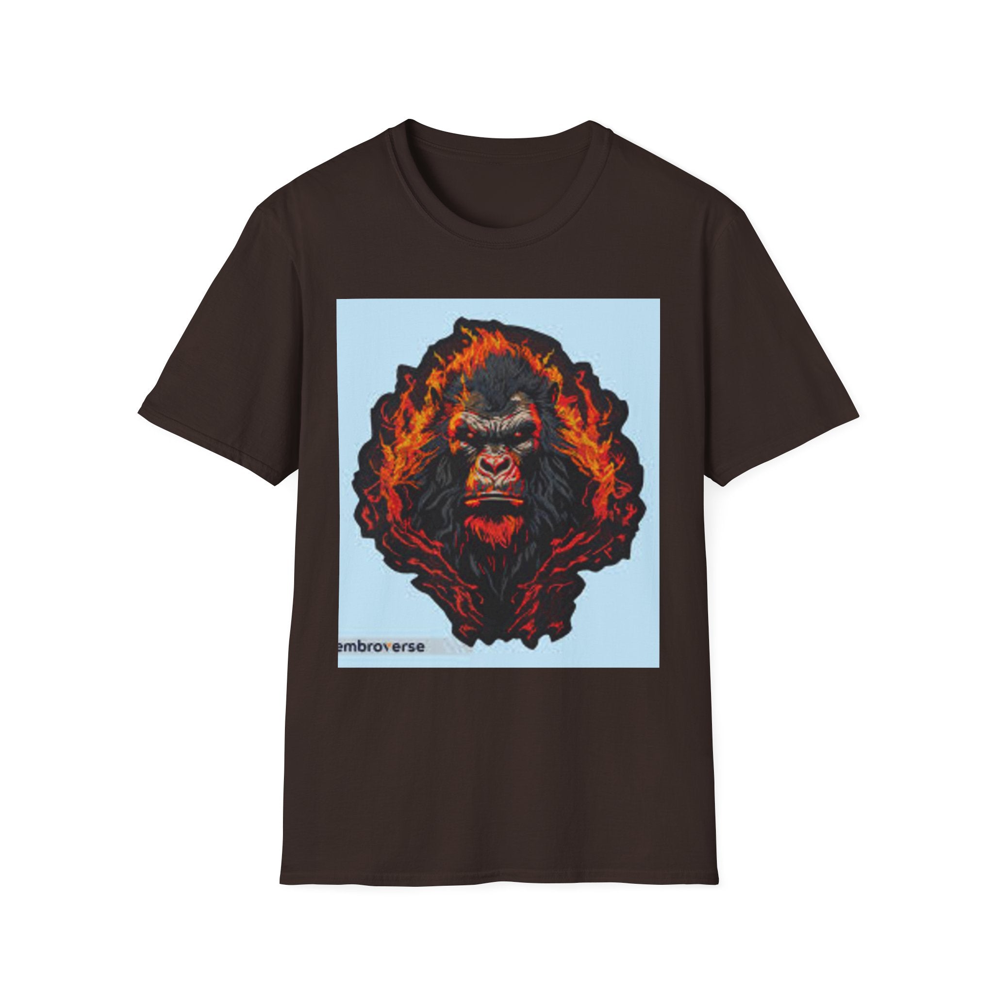 Gorilla Gang Graphic T-Shirt — Fiery Ape Skull Streetwear Tee