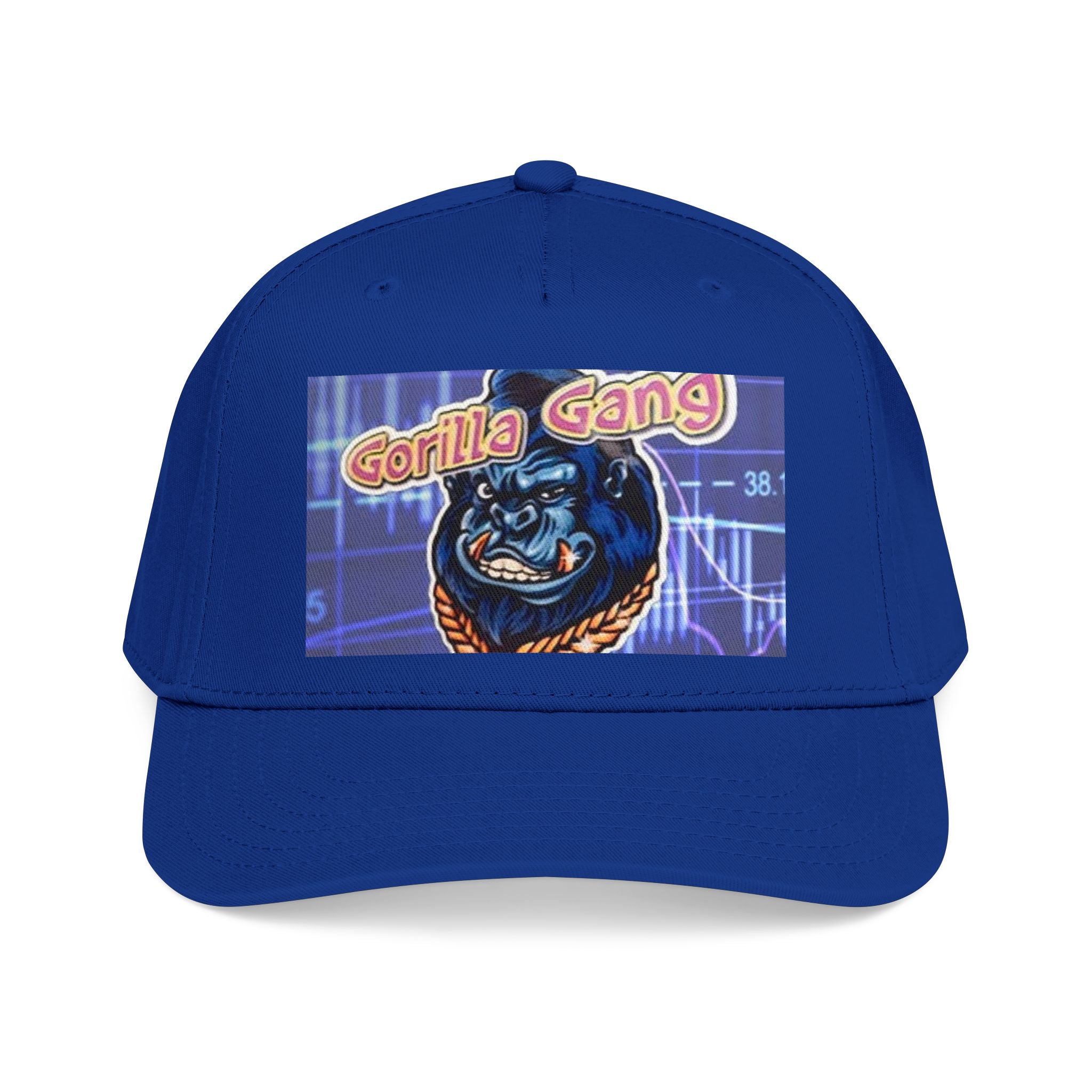 Gorilla Gang Trucker Cap — Retro Stock Market Ape Graphic Baseball Hat