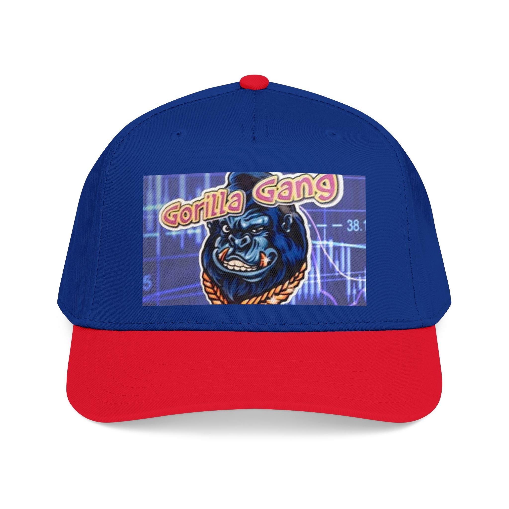 Gorilla Gang Trucker Cap — Retro Stock Market Ape Graphic Baseball Hat