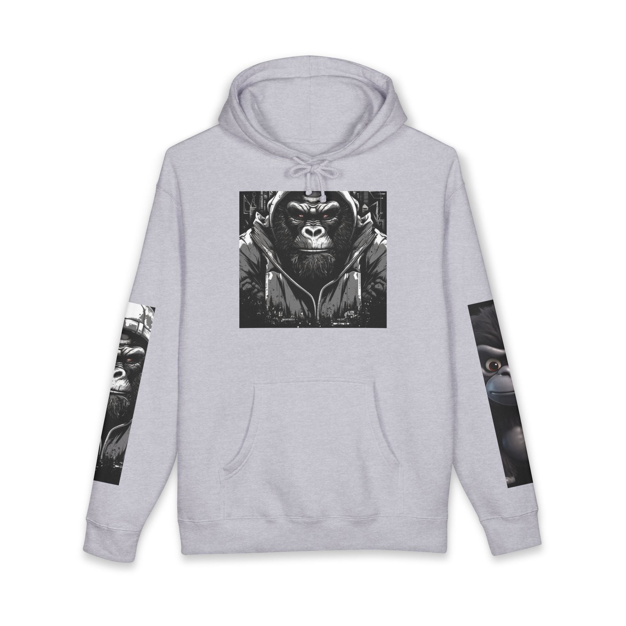 Gorilla Graphic Hoodie — Cute Cartoon Ape Pullover