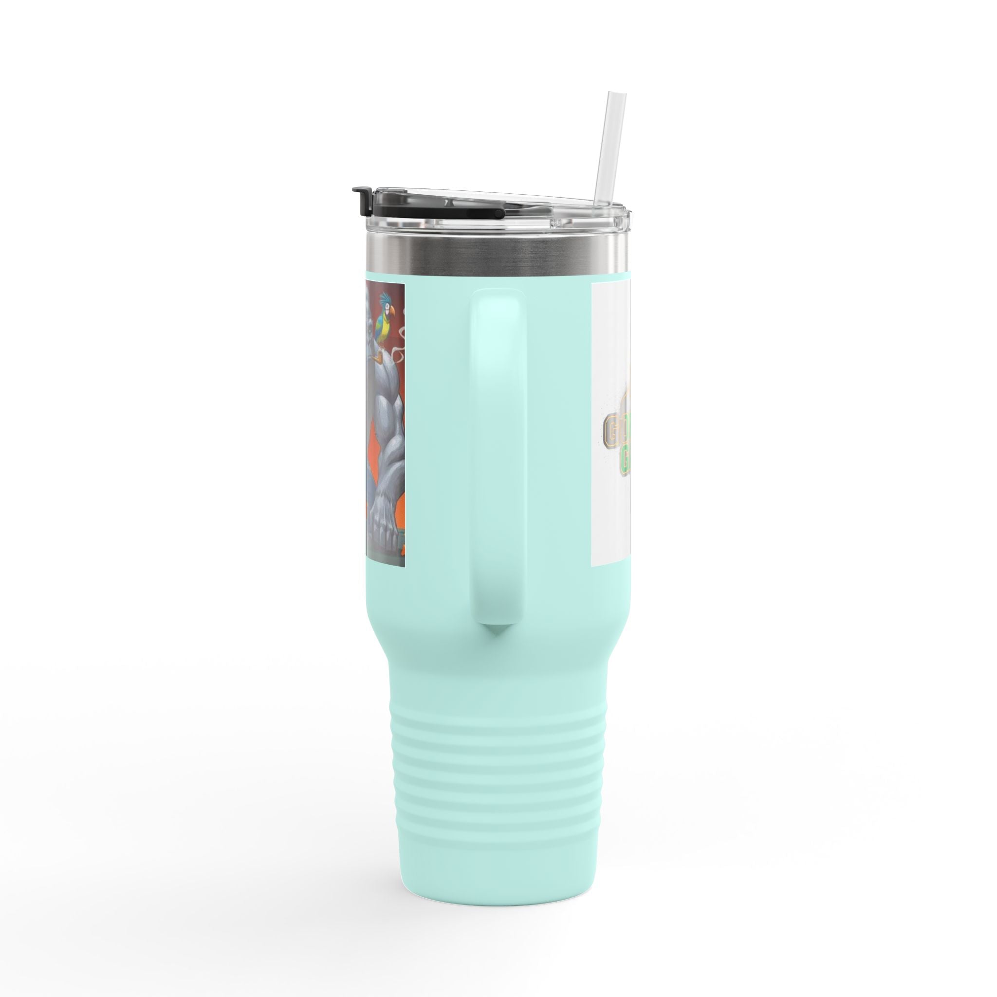 40oz Insulated Travel Mug — Tough Gorilla Graphic Thermal Tumbler