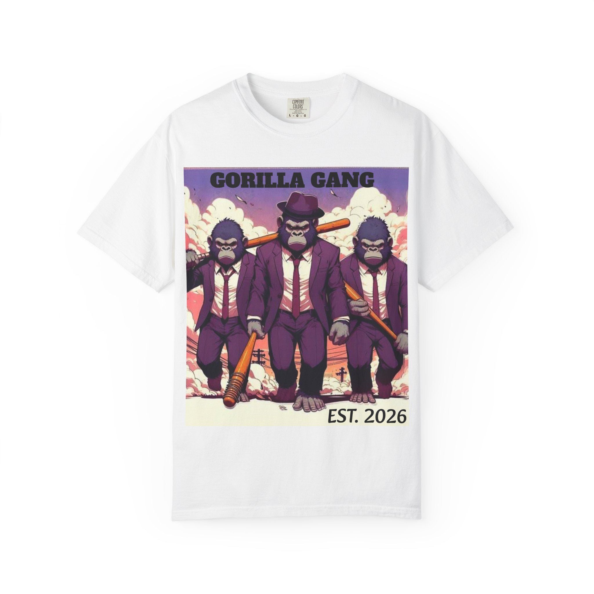 Gorilla Gangsters Graphic T-Shirt — Vintage Mob Ape Illustration