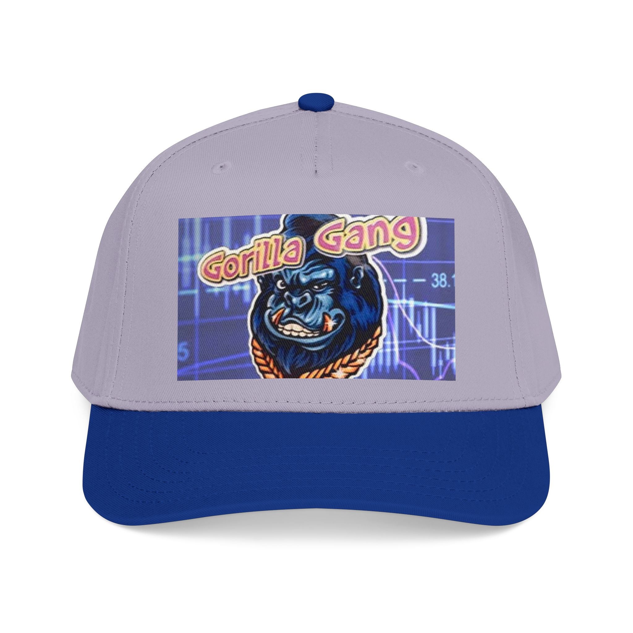 Gorilla Gang Trucker Cap — Retro Stock Market Ape Graphic Baseball Hat