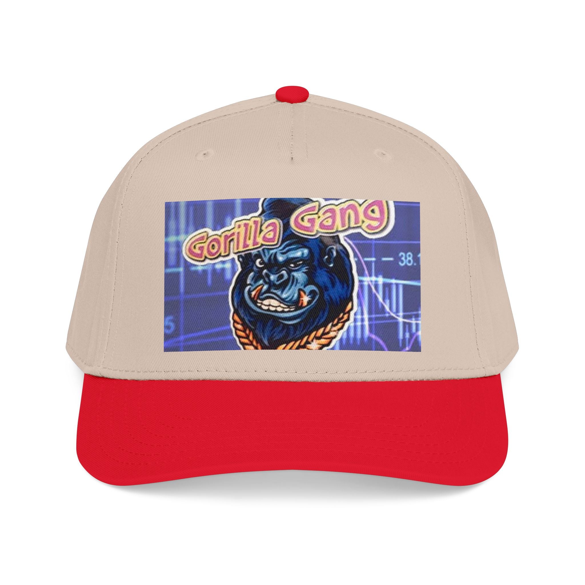 Gorilla Gang Trucker Cap — Retro Stock Market Ape Graphic Baseball Hat