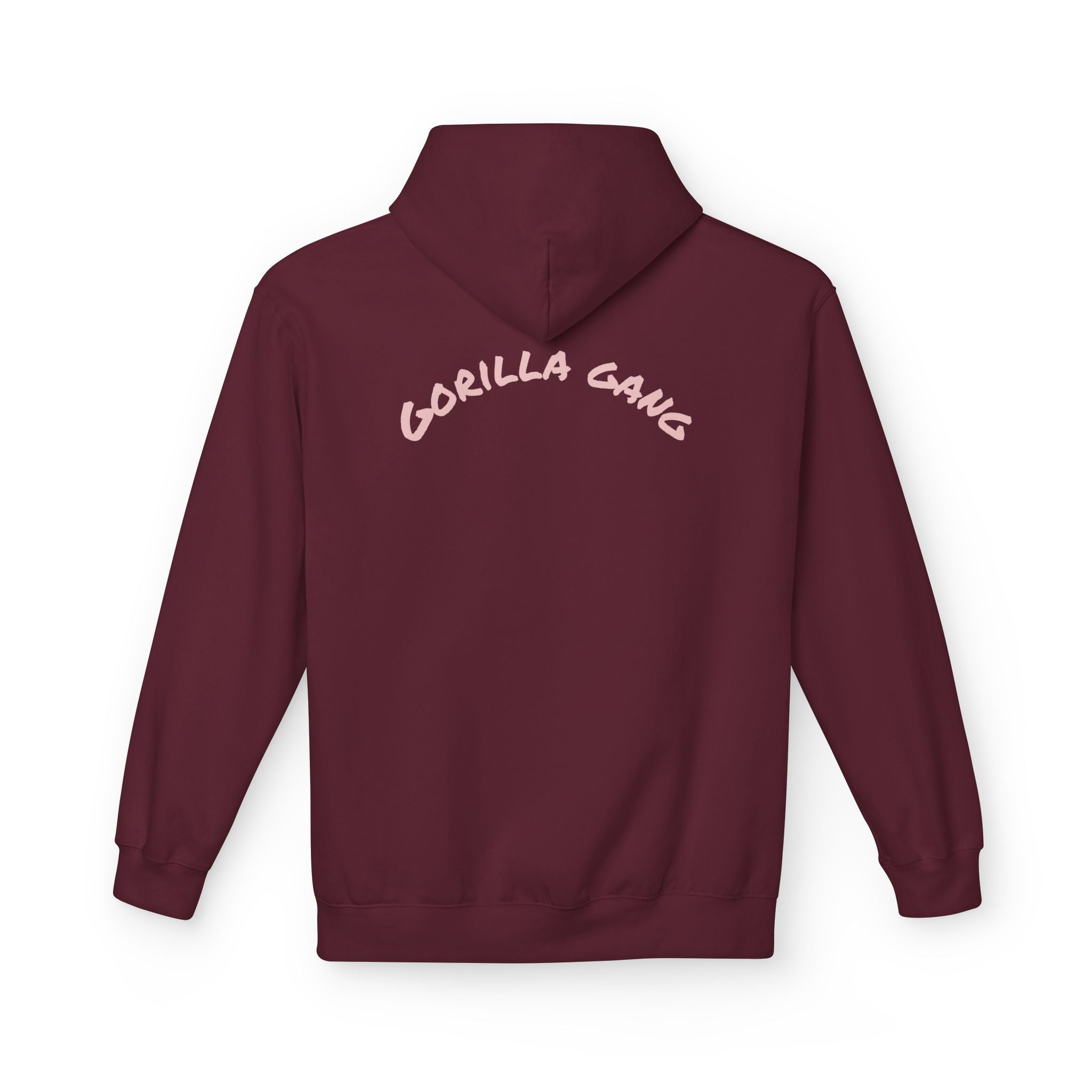 Cute Pink Gorilla Hoodie — "Gorilla Gang" Graphic Pullover