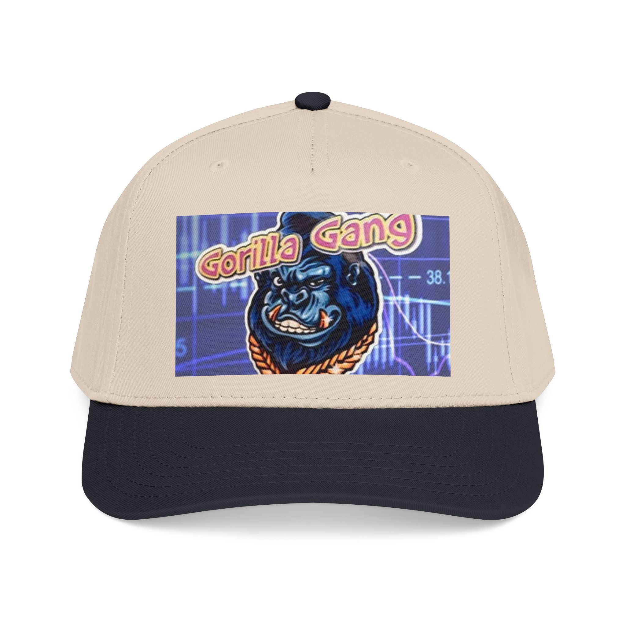Gorilla Gang Trucker Cap — Retro Stock Market Ape Graphic Baseball Hat