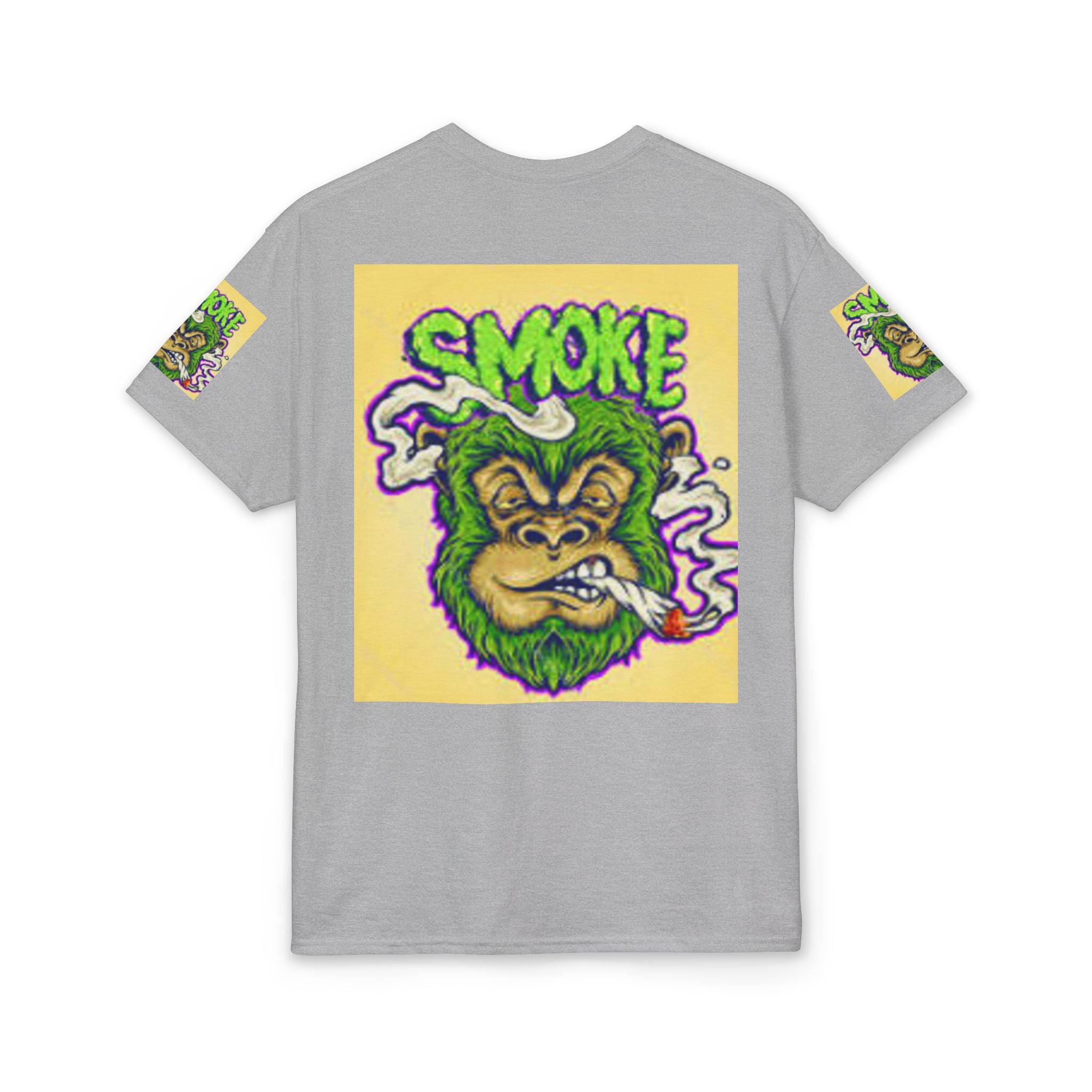 Cannabis Monkey T-Shirt — Retro Smoky Gorilla Graphic Tee