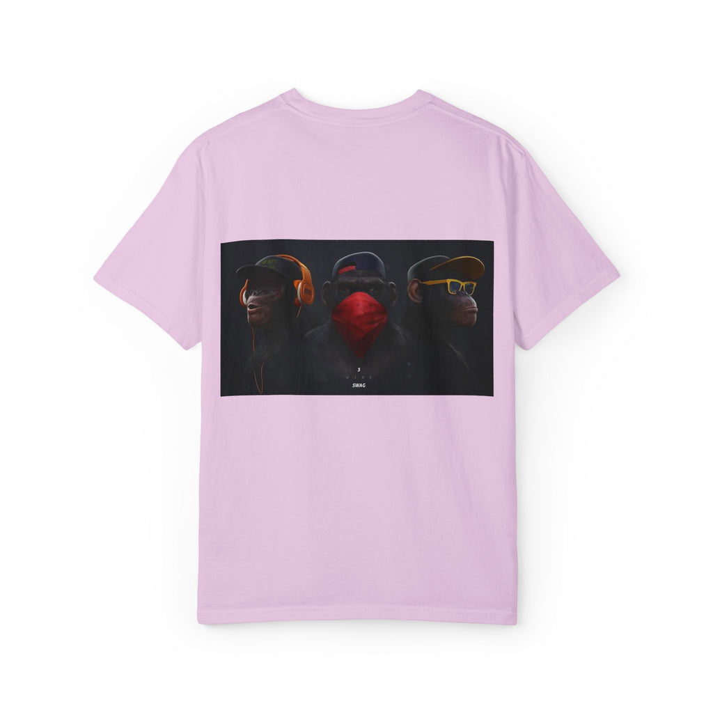 Triple Monkey Portrait T-Shirt — Stylish Primate Graphic Tee