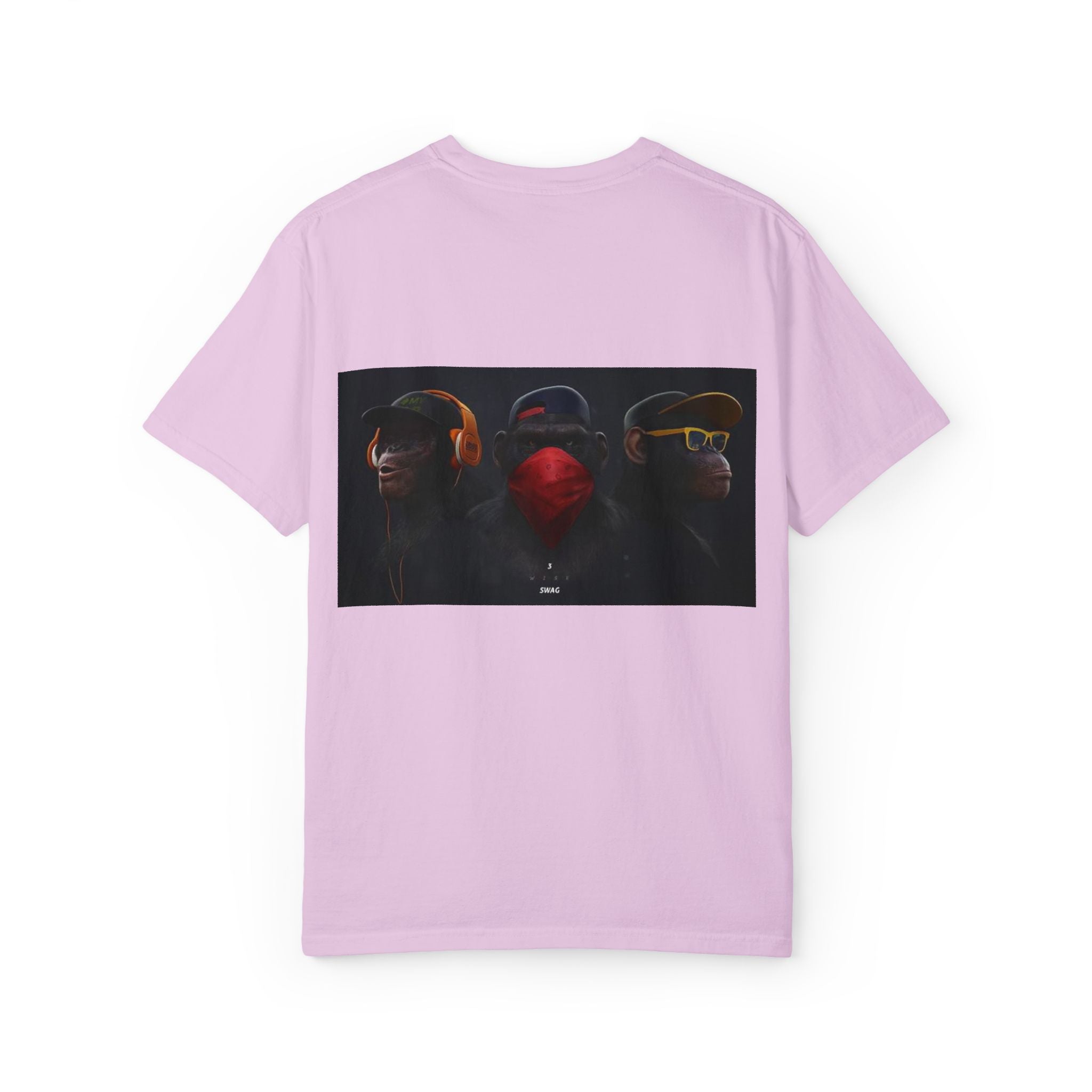 Triple Monkey Portrait T-Shirt — Stylish Primate Graphic Tee