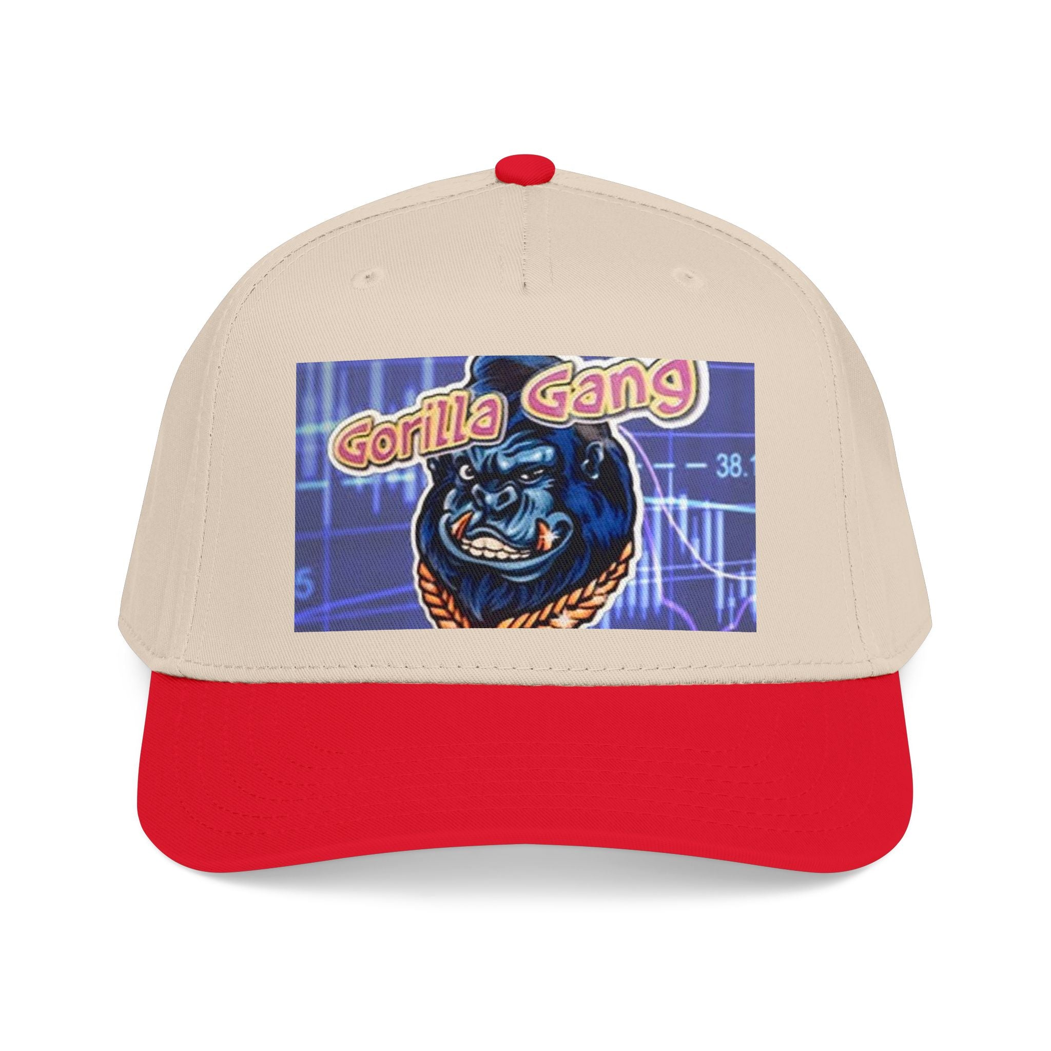 Gorilla Gang Trucker Cap — Retro Stock Market Ape Graphic Baseball Hat