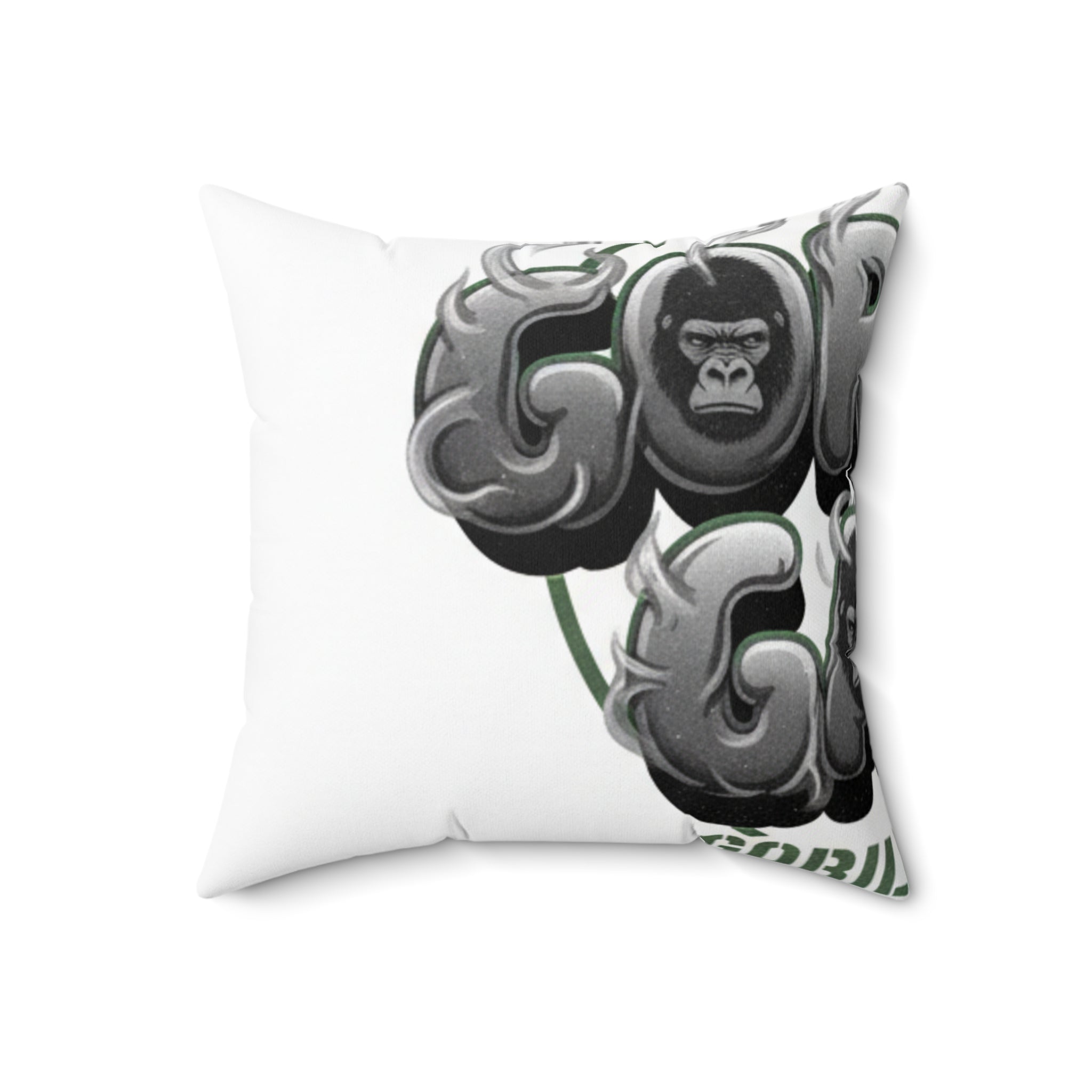 Gorilla Balloons Decorative Throw Pillow — Fun Animal Graphic Accent