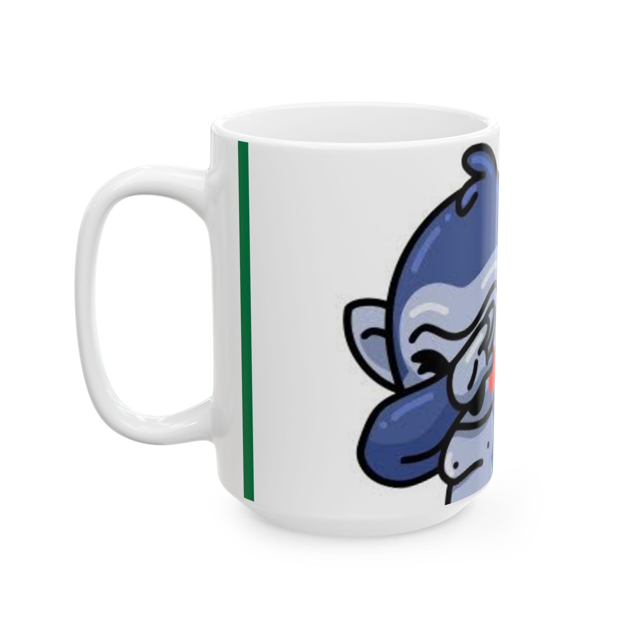 Dabbing Blue Gorilla Ceramic Mug – Funny Cute Ape Coffee Cup (11oz, 15oz)