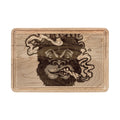 Engraved Smoking Ape Wooden Cutting Board — Rustic Chef Gift