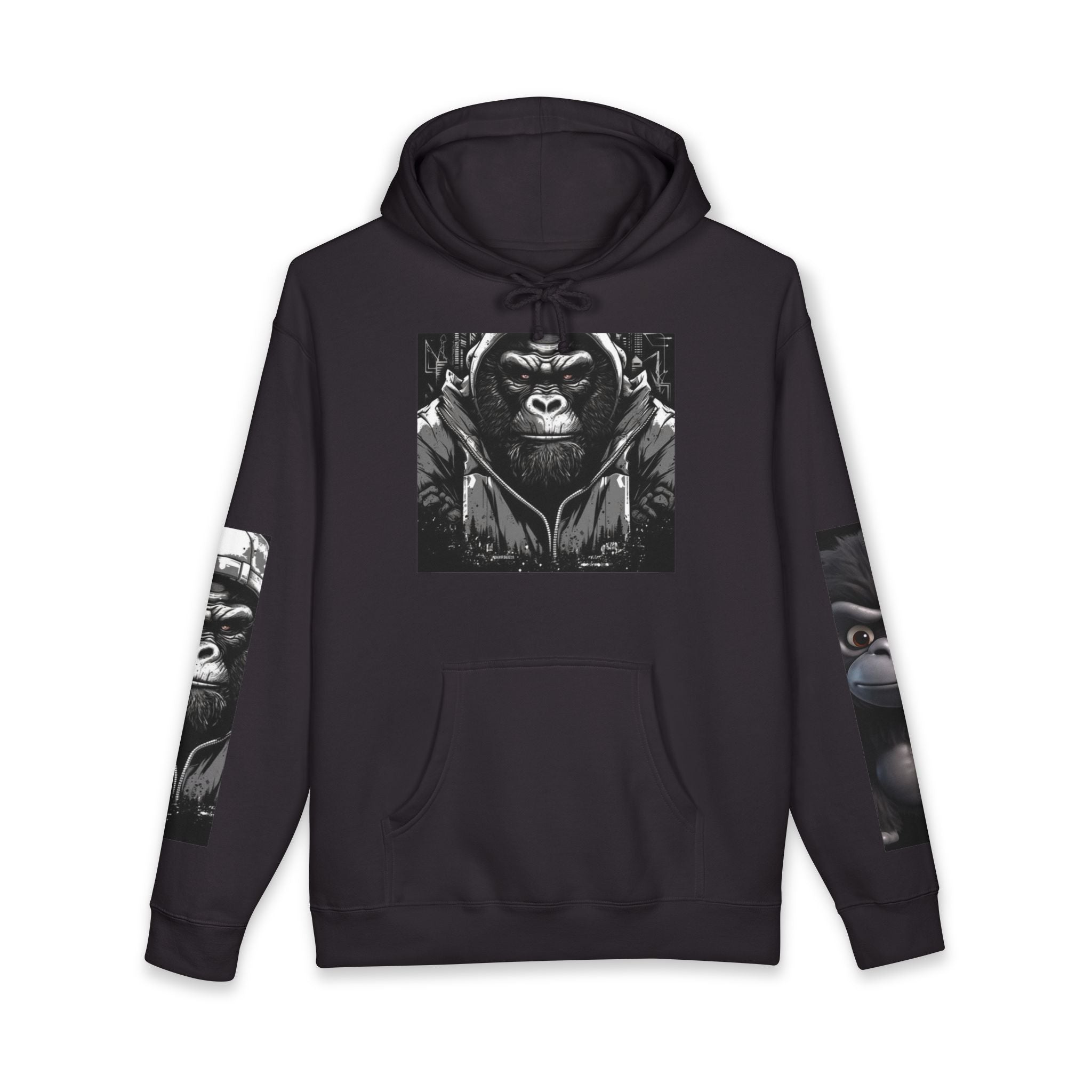 Gorilla Graphic Hoodie — Cute Cartoon Ape Pullover