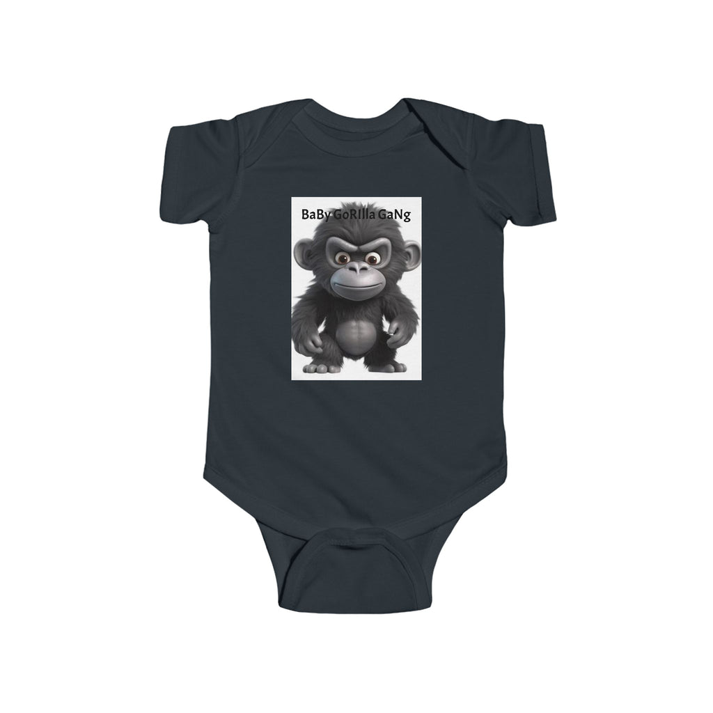 Baby Bodysuit — Cute Cartoon Gorilla Infant Onesie