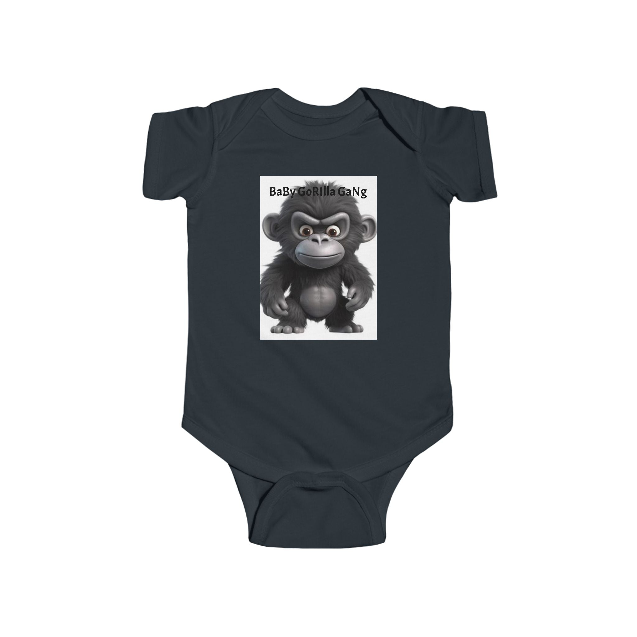 Baby Bodysuit — Cute Cartoon Gorilla Infant Onesie