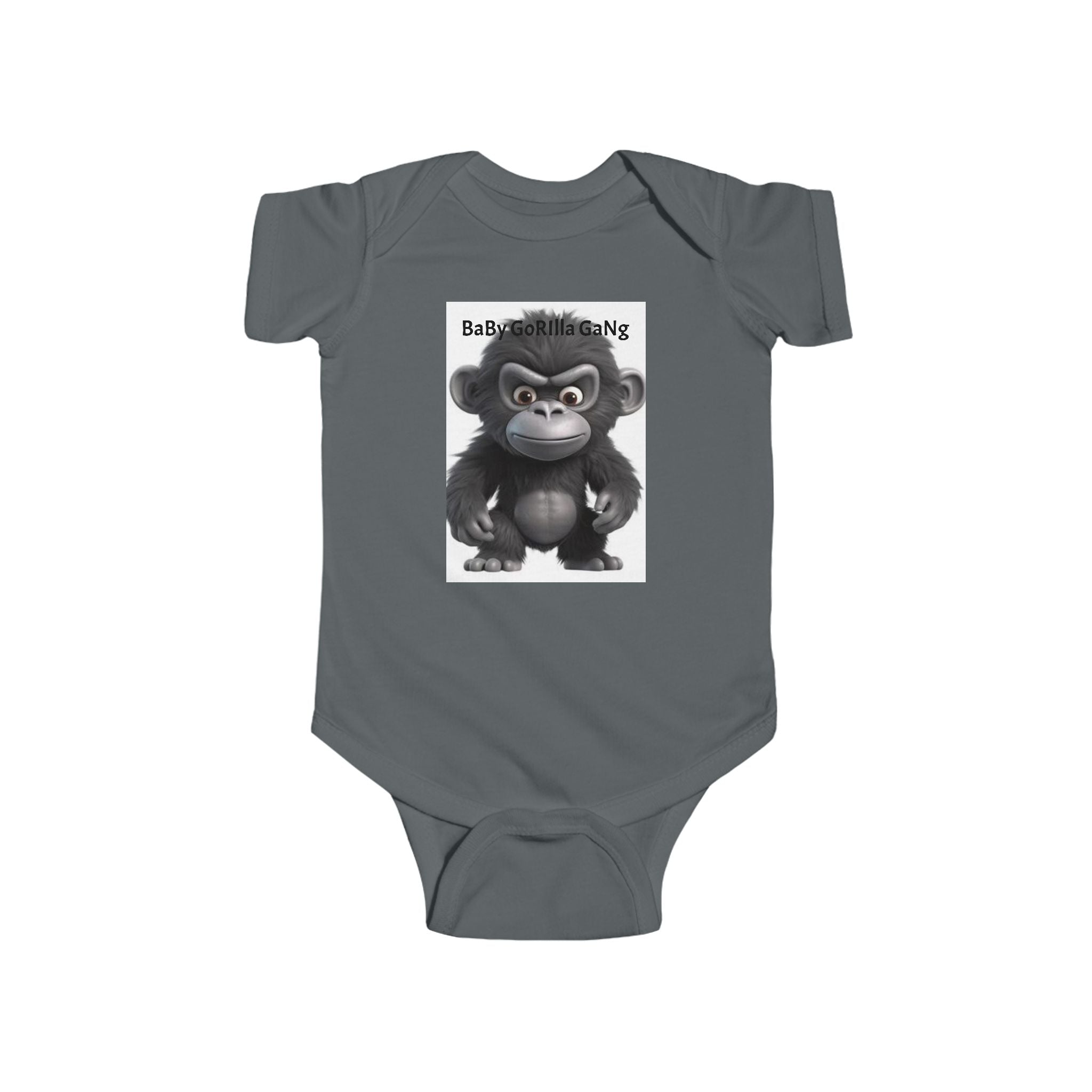 Baby Bodysuit — Cute Cartoon Gorilla Infant Onesie