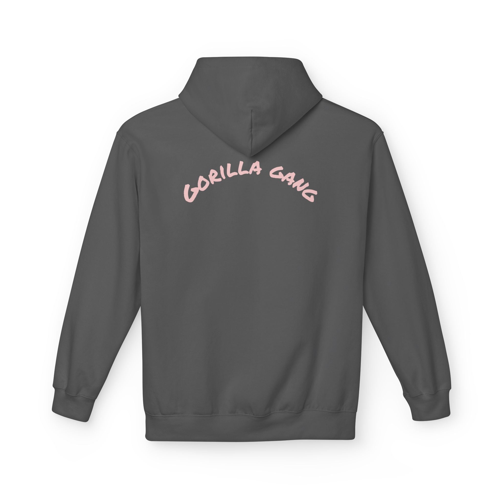 Cute Pink Gorilla Hoodie — "Gorilla Gang" Graphic Pullover