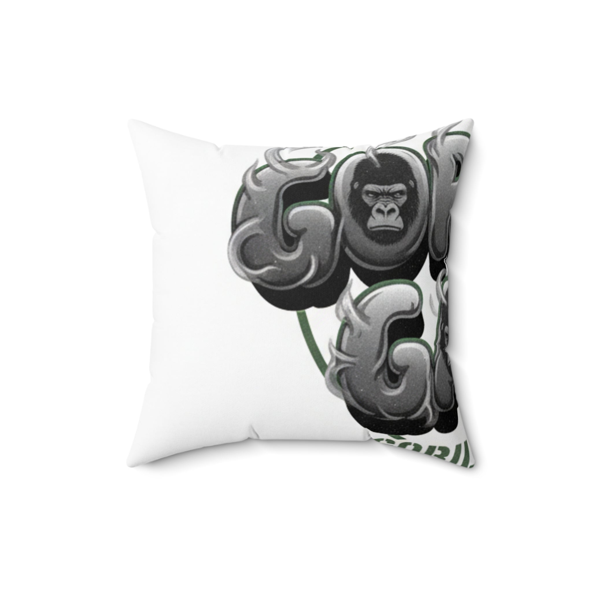 Gorilla Balloons Decorative Throw Pillow — Fun Animal Graphic Accent