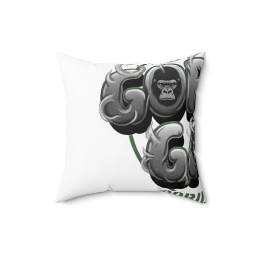 Gorilla Balloons Decorative Throw Pillow — Fun Animal Graphic Accent