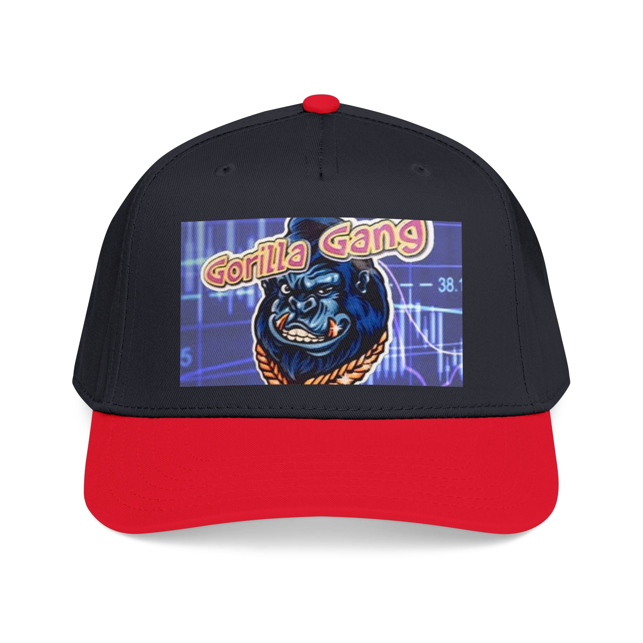 Gorilla Gang Trucker Cap — Retro Stock Market Ape Graphic Baseball Hat