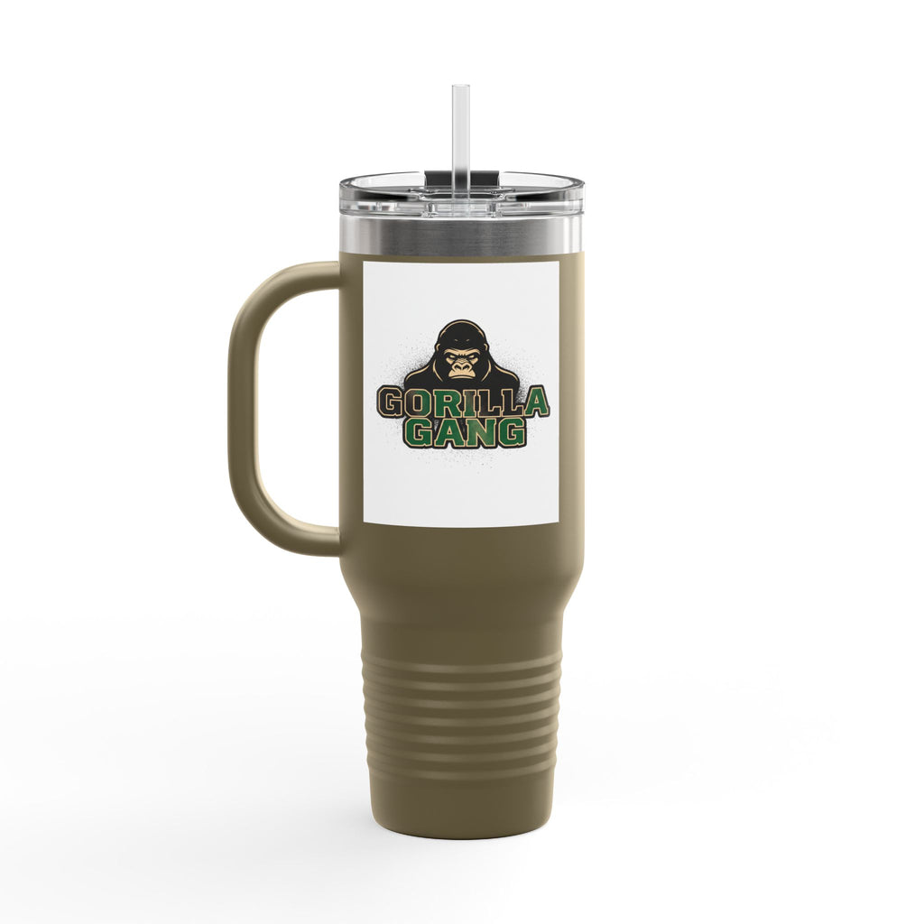 40oz Insulated Travel Mug — Tough Gorilla Graphic Thermal Tumbler