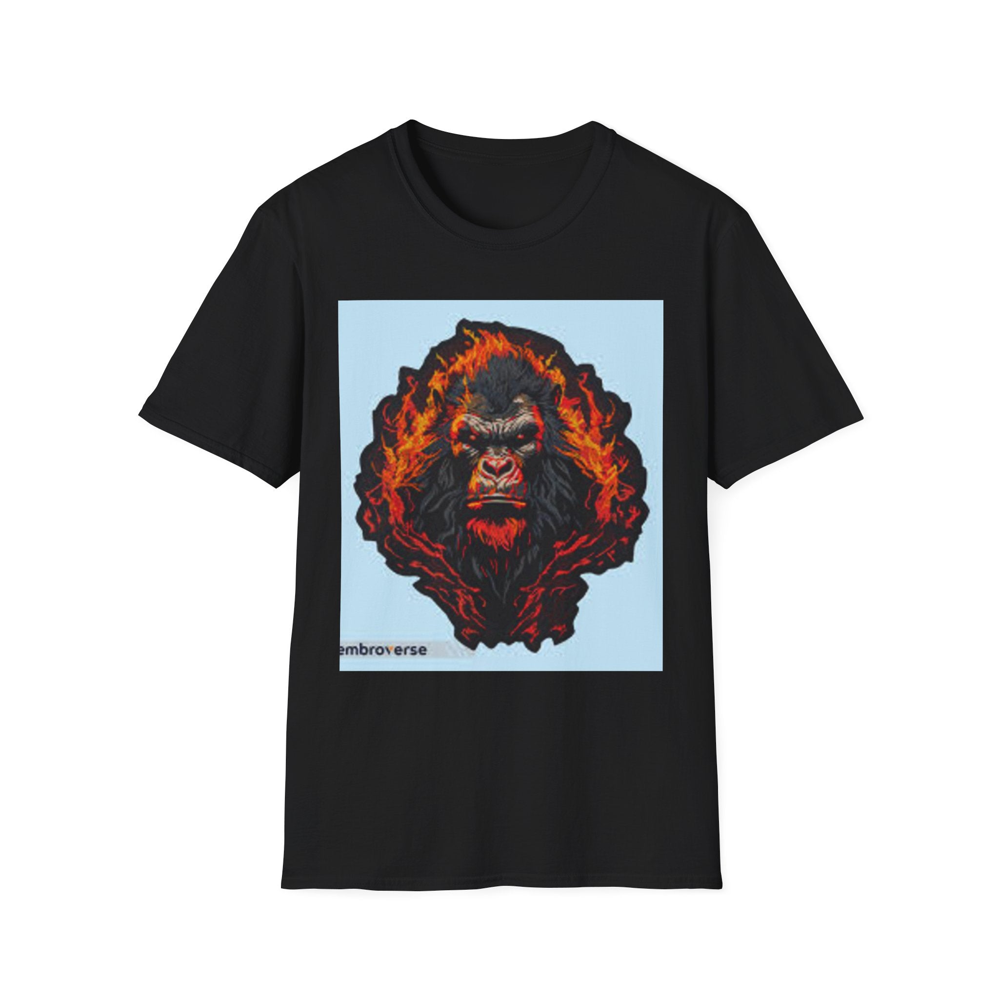 Gorilla Gang Graphic T-Shirt — Fiery Ape Skull Streetwear Tee