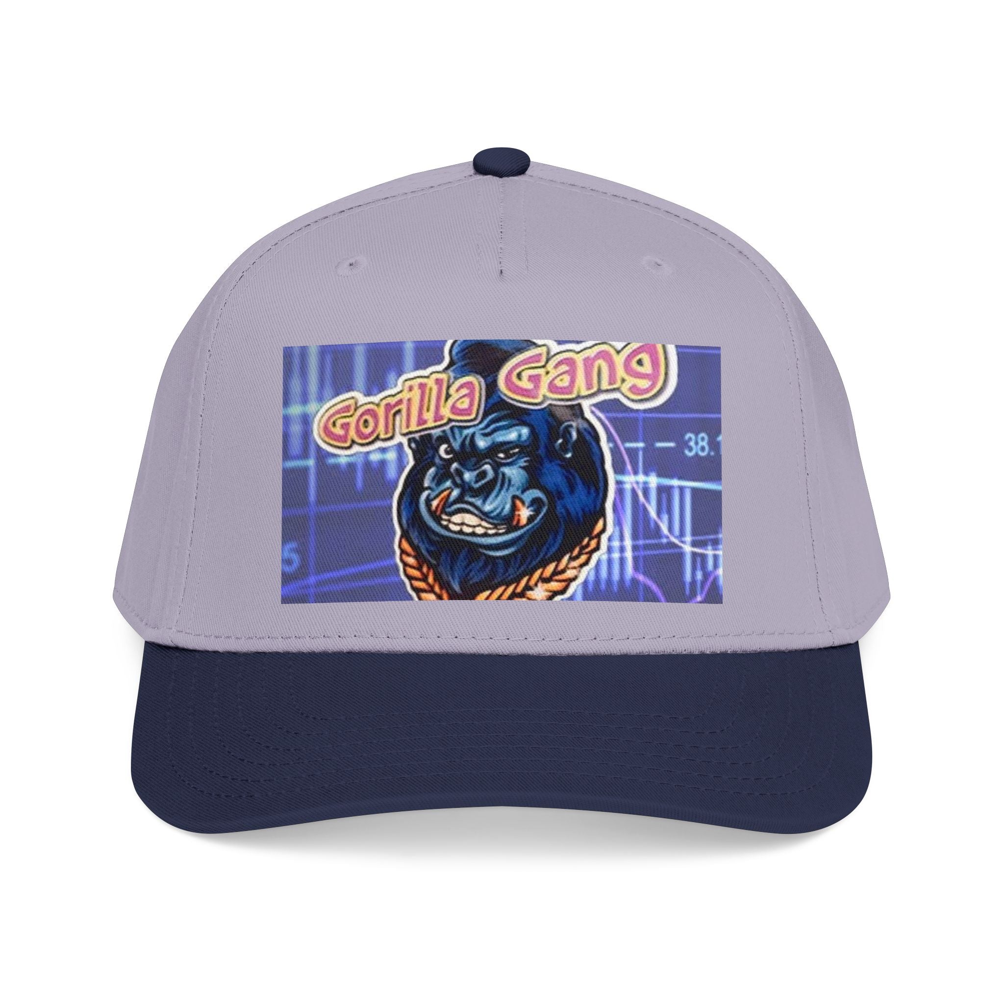 Gorilla Gang Trucker Cap — Retro Stock Market Ape Graphic Baseball Hat